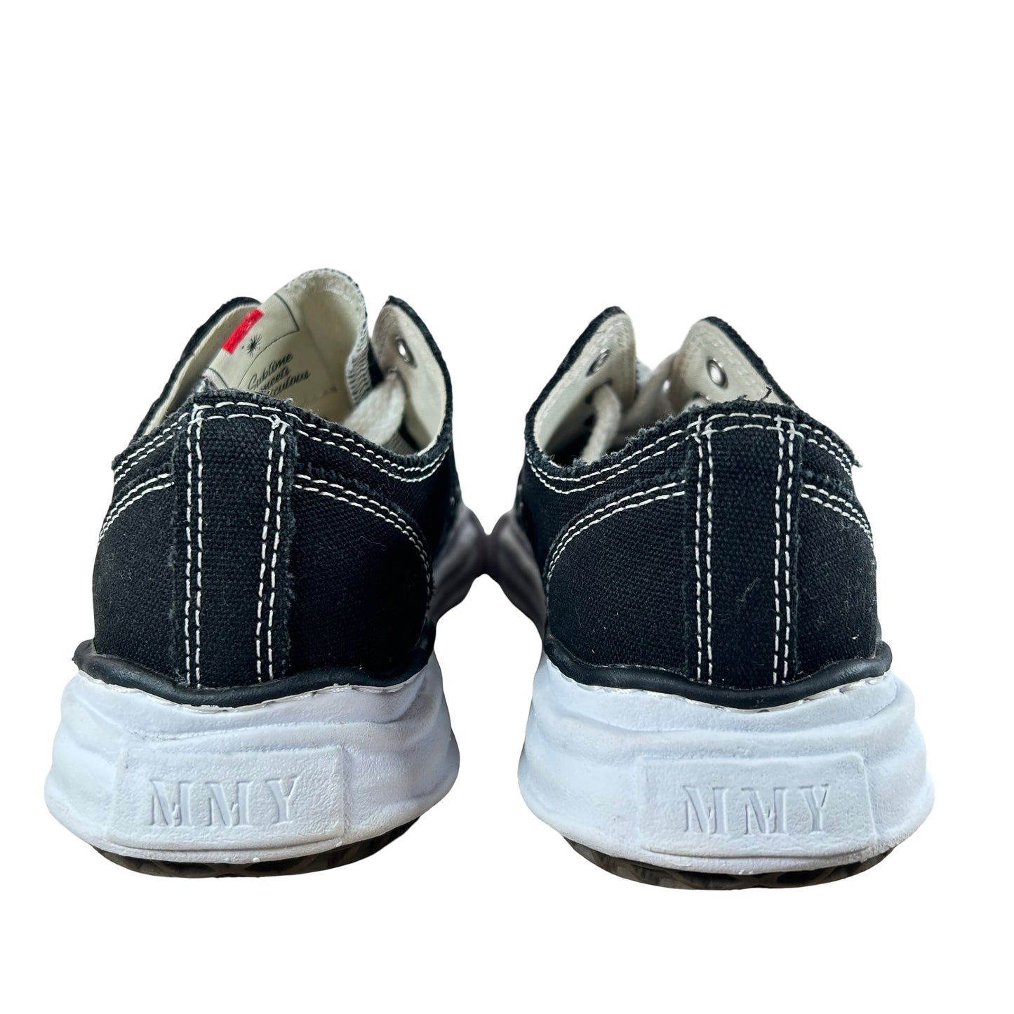 A05FW702 Maison Mihara Yasuhiro Hank OG Sole Canvas Low Black [USED] - EU 40 / US 7 (Used) (No Box)