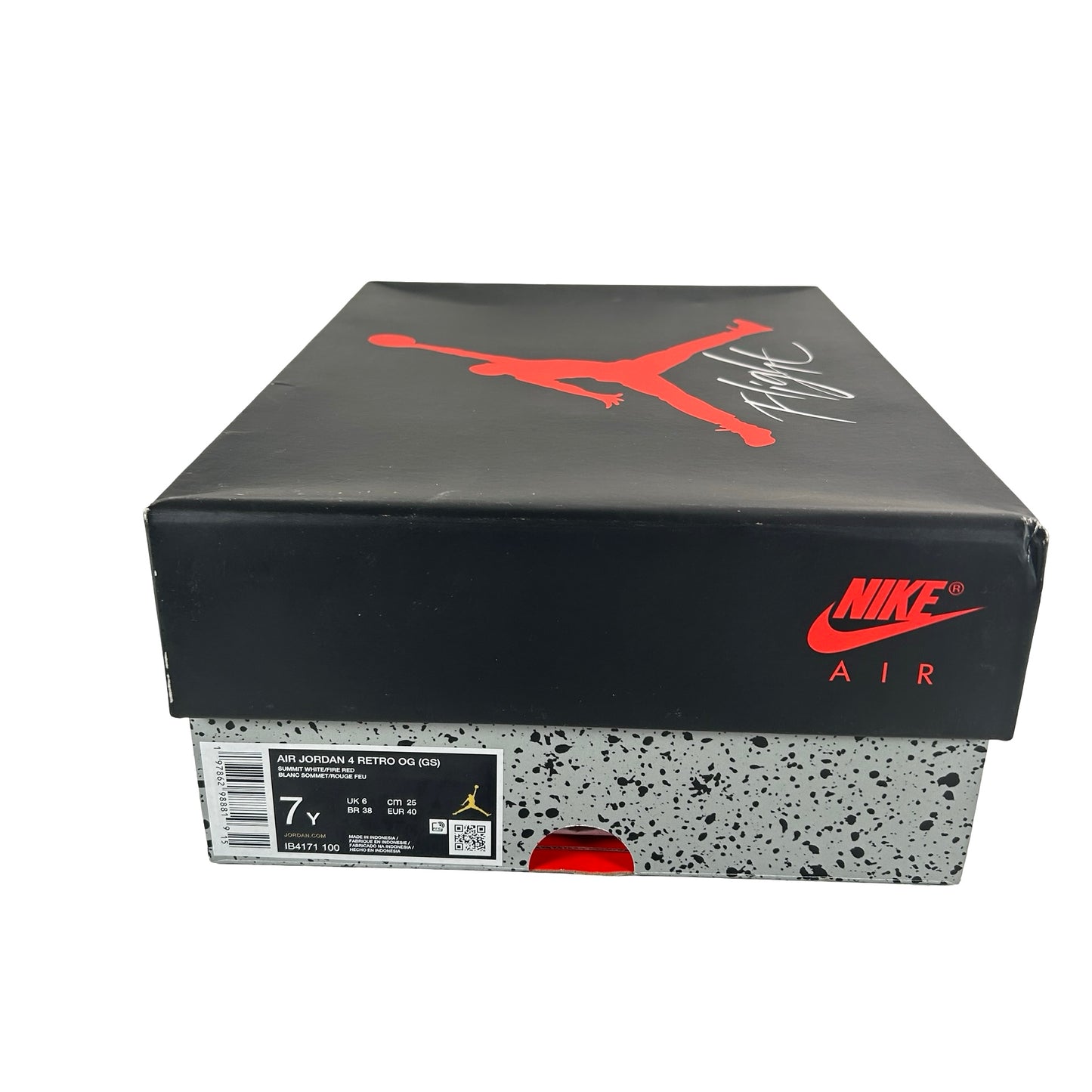 IB4171 100 Jordan 4 Retro White Cement (2025) (GS) [USED] - 7 Y (Used)