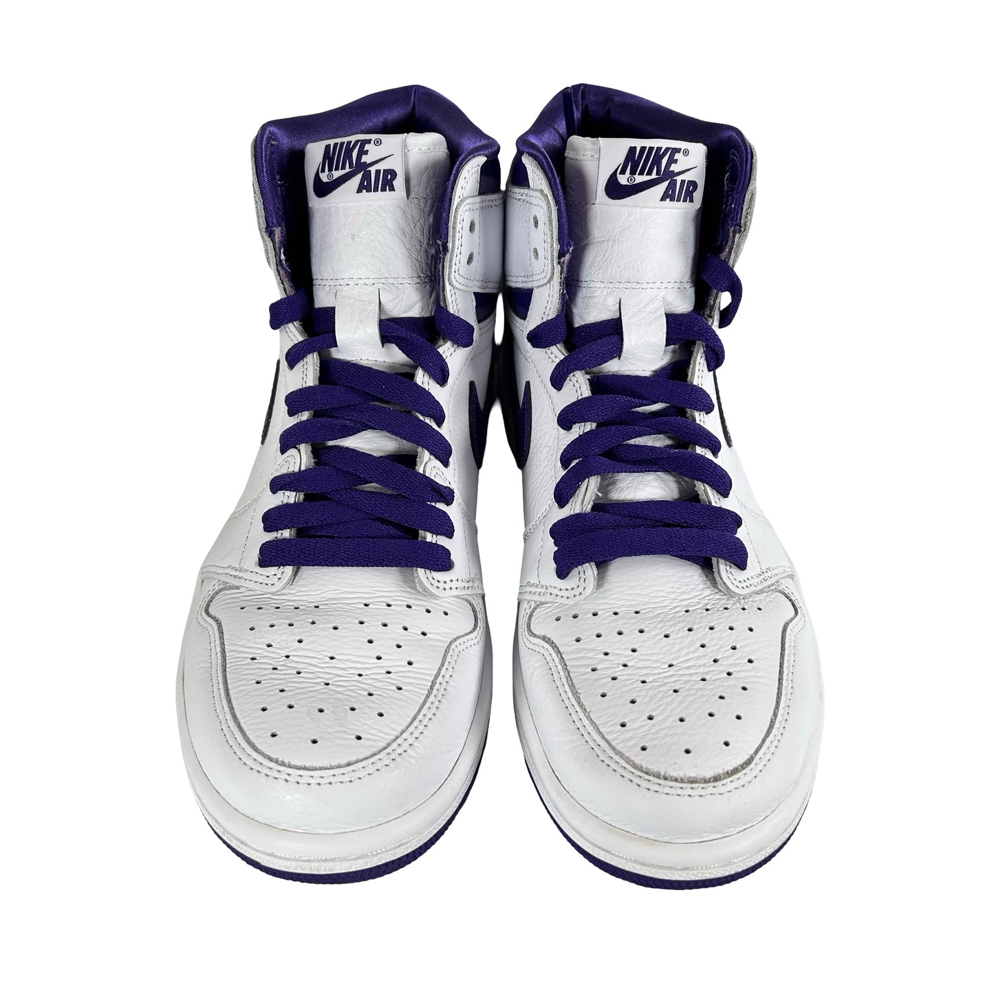 CD0461 151 Wmns Jordan 1 Retro High Court Purple [USED] - 7 W (Used)