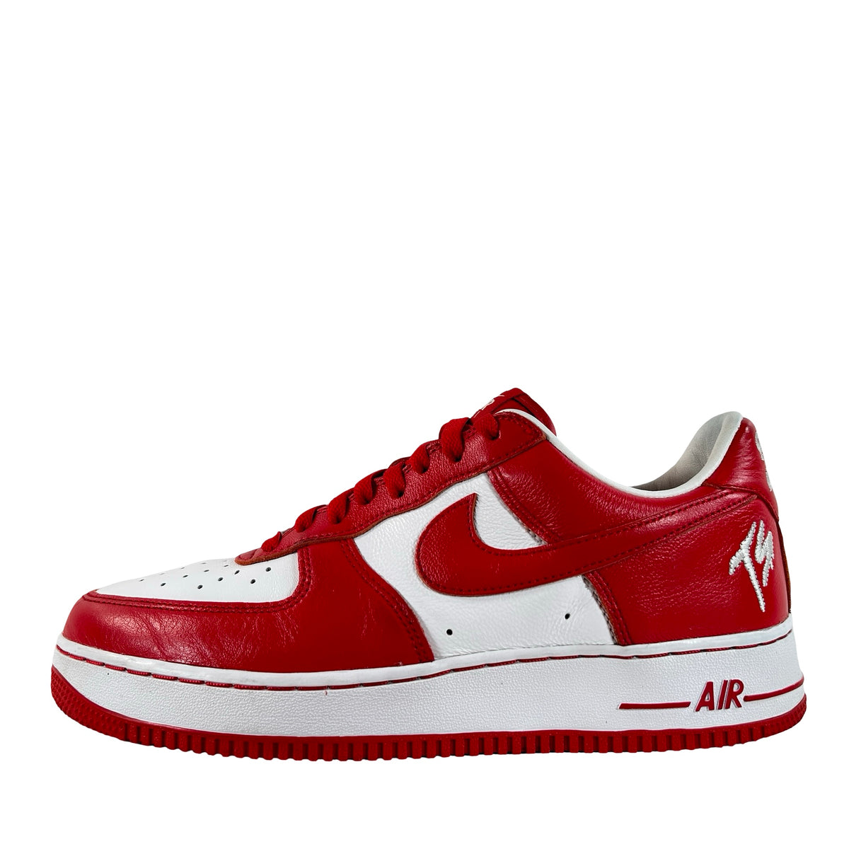 II4391 100 Nike Air Force 1 Low QS Terror Squad White University Red [USED] - 9.5 M (Used)