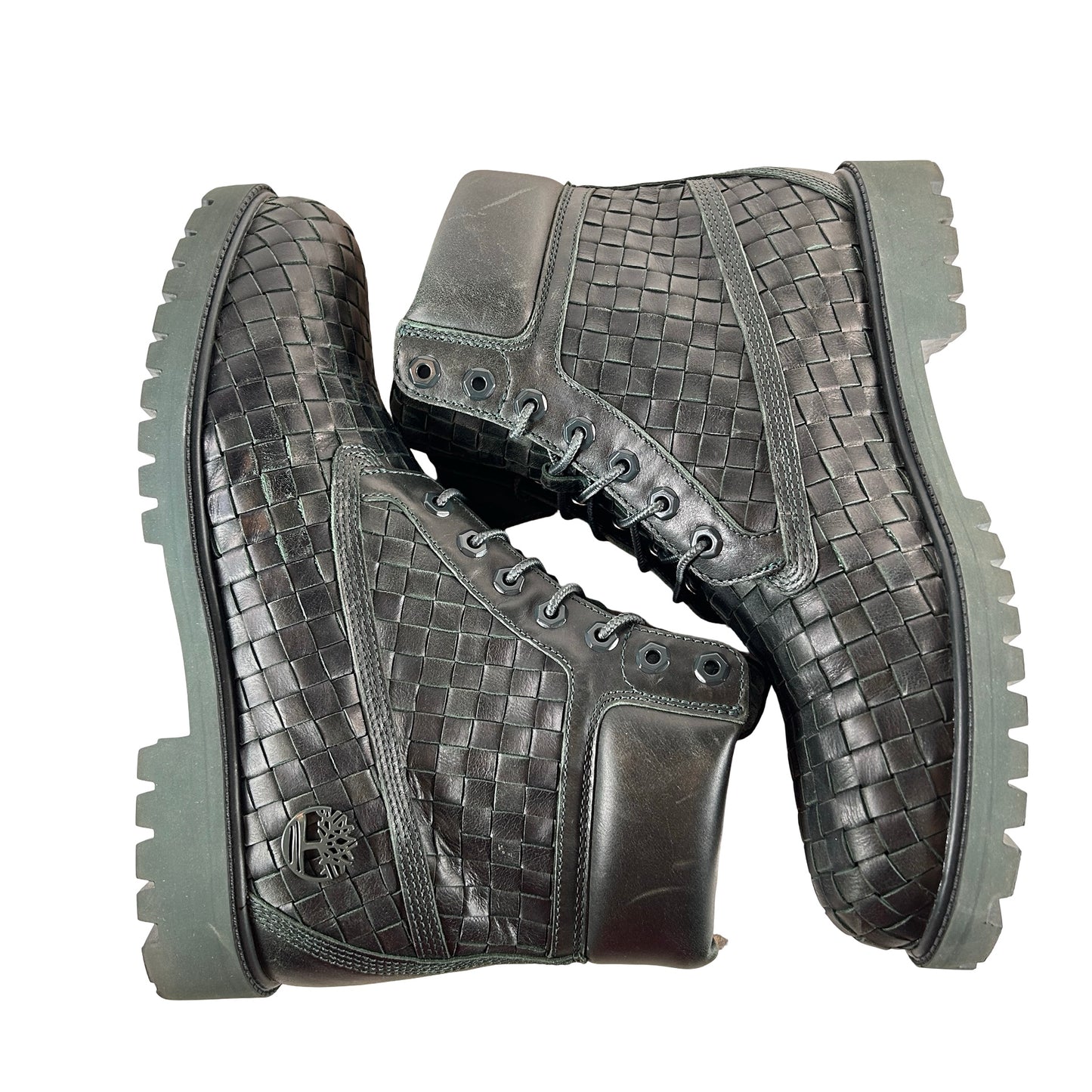 TB 0A6FD6 EEQ Timberland 6" Premium Boot Woven Dark Green [USED] - 10.5 M (Used)