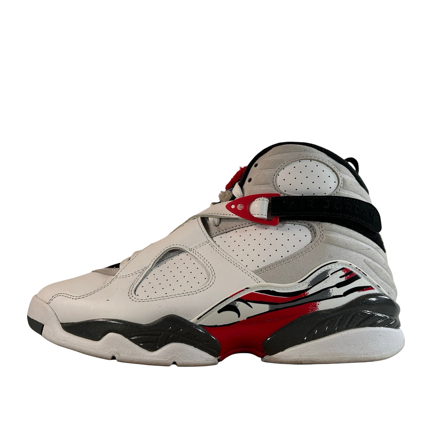 305381 100 Jordan 8 Retro White True Red (2025) [USED] - 9 M (Used2)