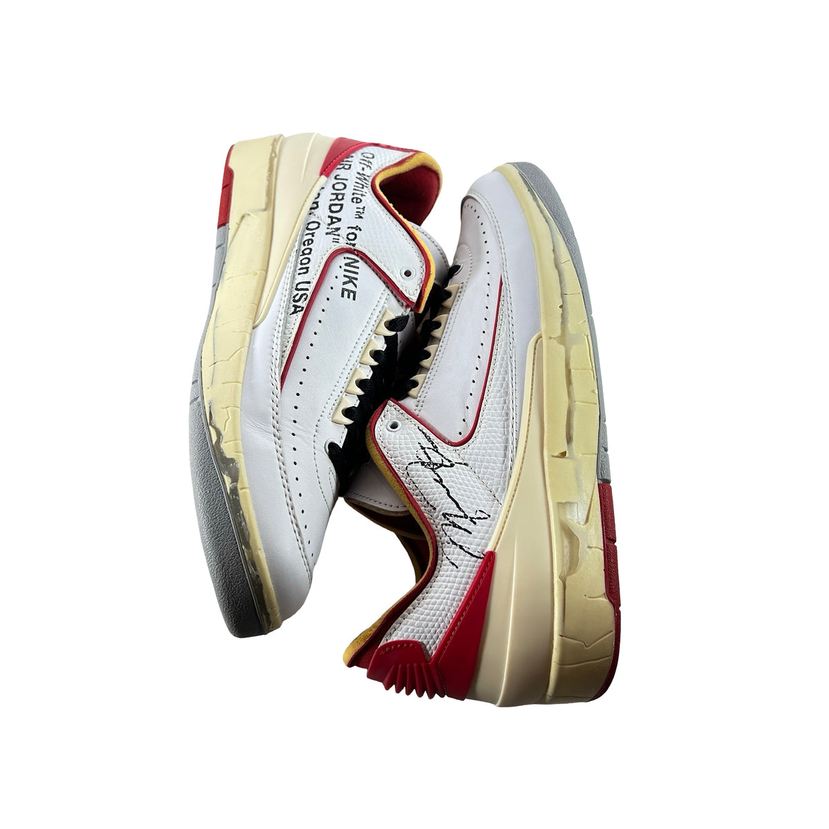 DJ4375 106 Jordan 2 Retro Low SP Off-White White Red [USED] - 9.5 M (Used2)