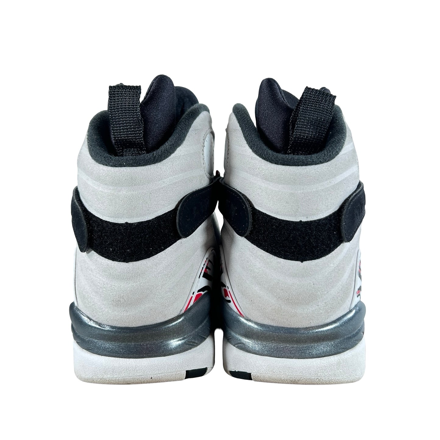 305381 100 Jordan 8 Retro White True Red (2025) [USED] - 13 M (Used)