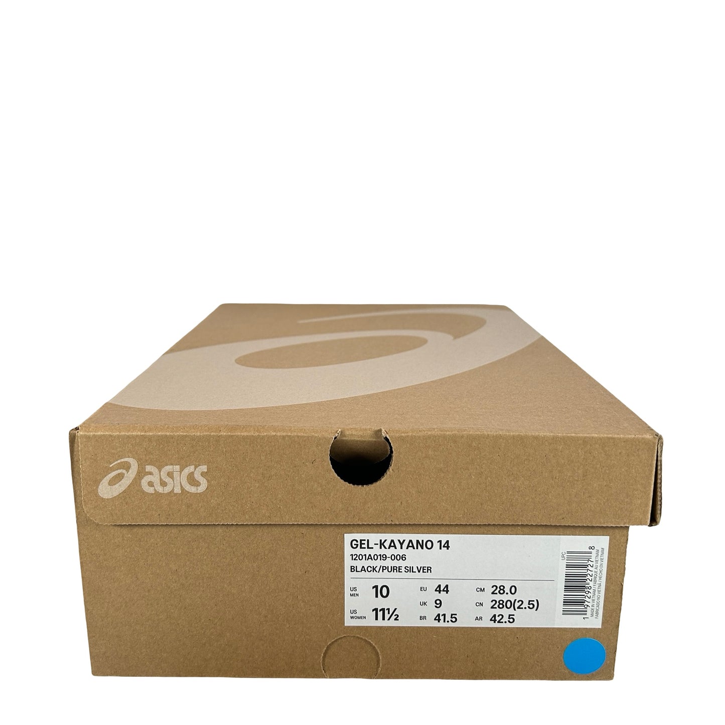 1201A019 006 ASICS Gel-Kayano 14 Black Pure Silver [USED] - 10 M (Used)