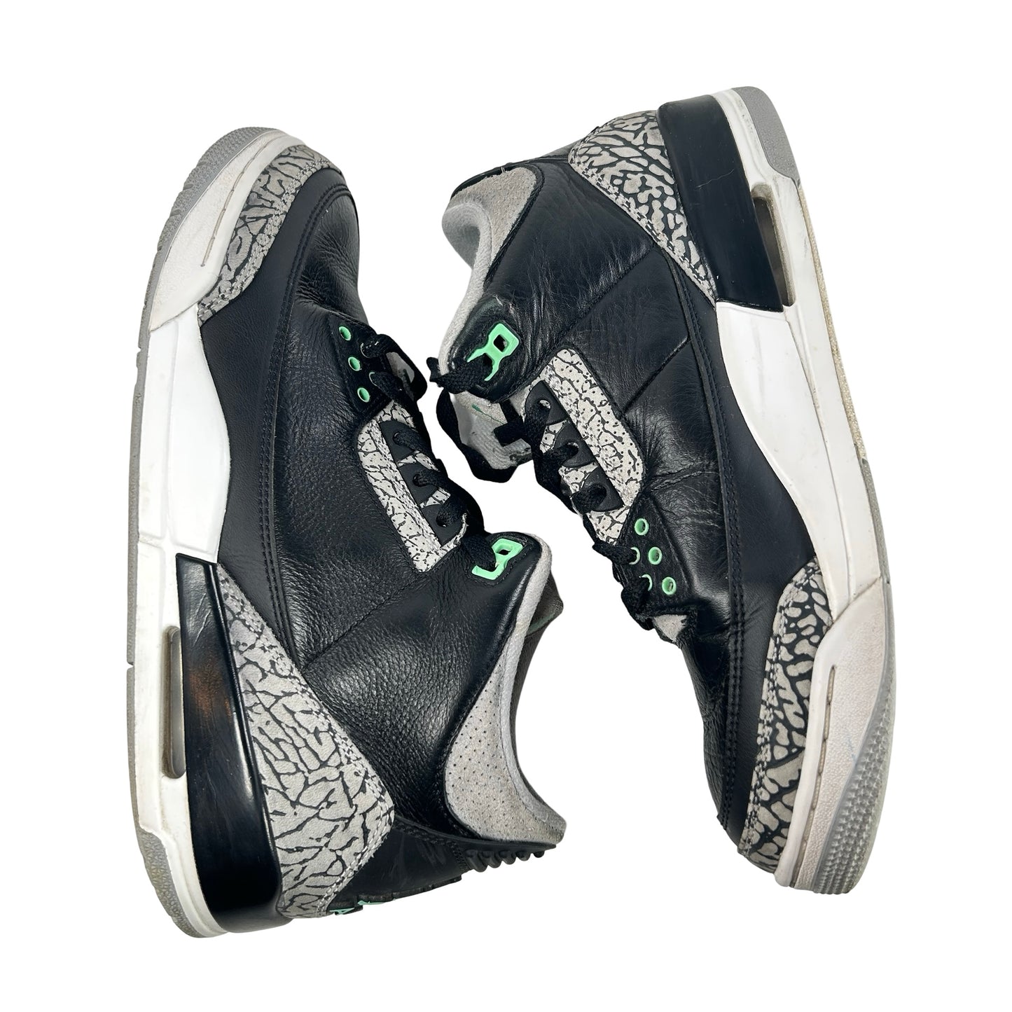 CT8532 031 Jordan 3 Retro Green Glow [USED] - 9.5 M (Used) (Replace Box)