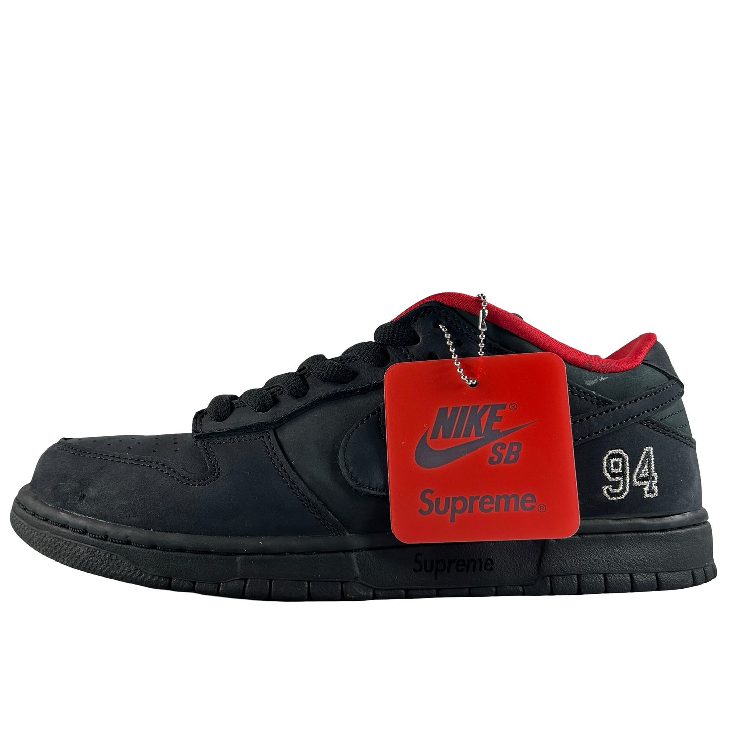 HQ8487 001 Nike SB Dunk Low Supreme 94 Black [USED] - 10 M (Used)