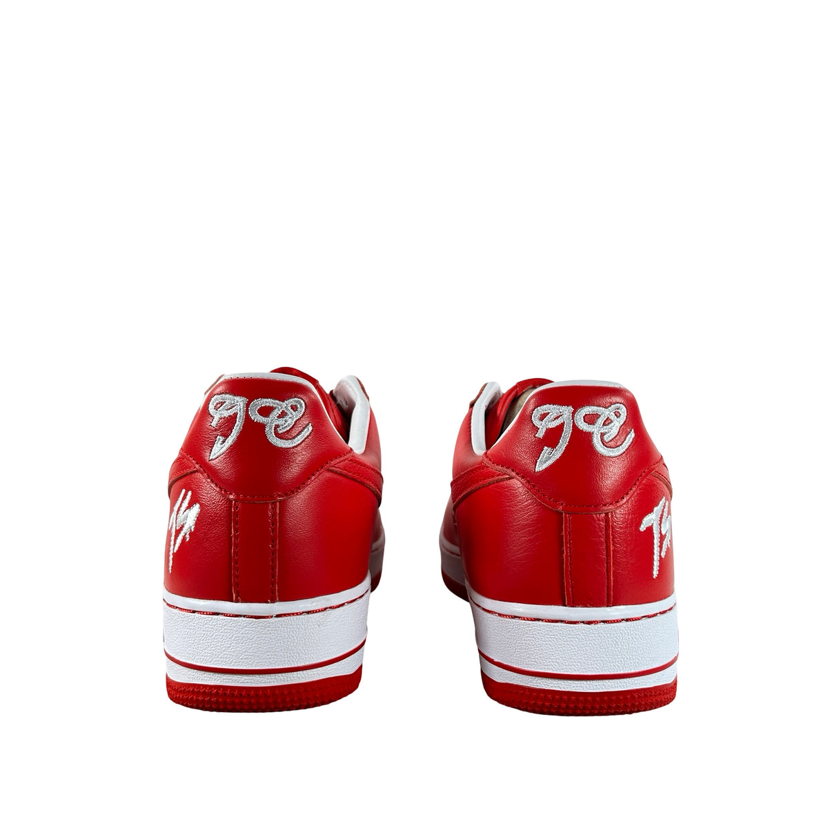 II4391 100 Nike Air Force 1 Low QS Terror Squad White University Red [USED] - 10.5 M (Used)