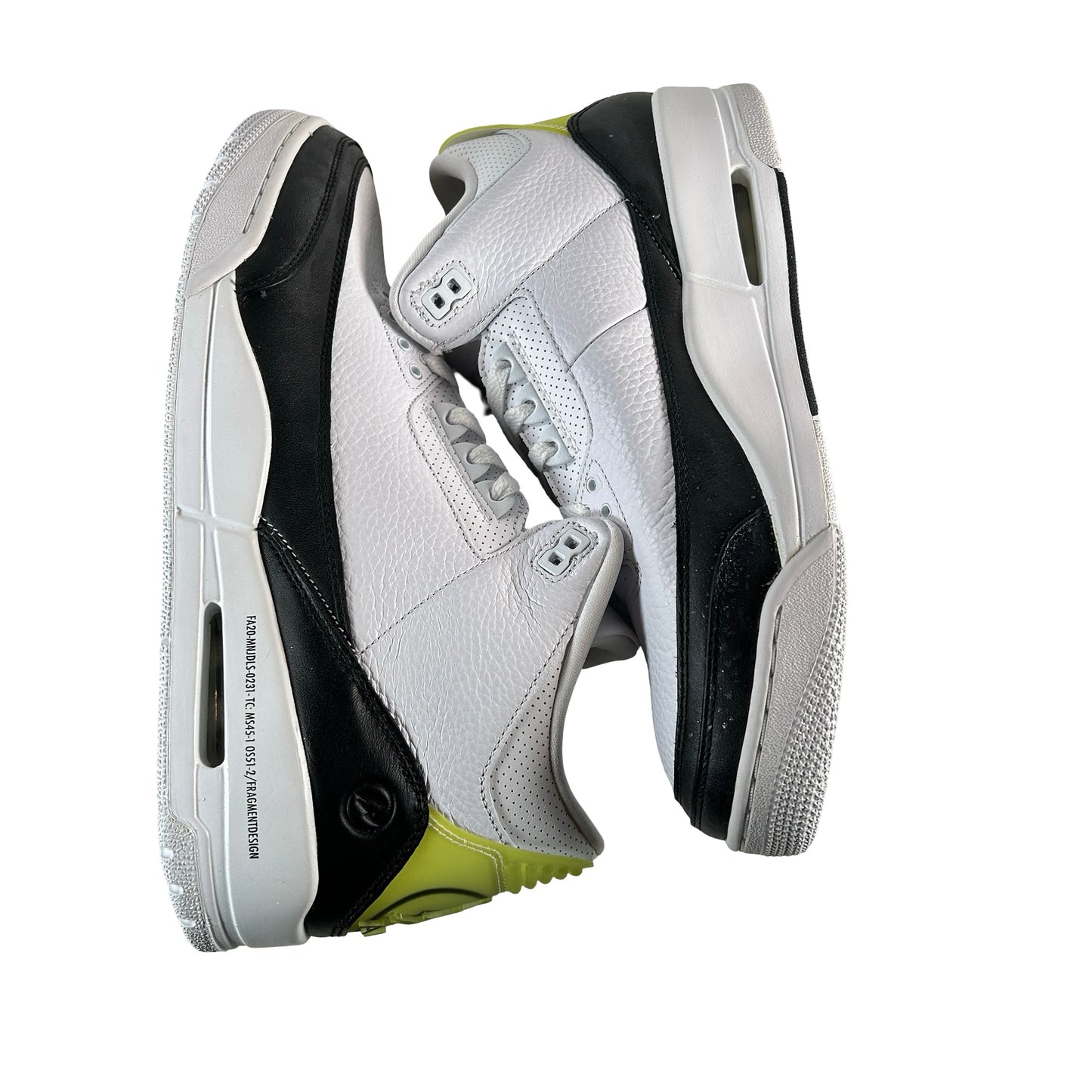 DA3595 100 Jordan 3 Retro Fragment - 12 M (Yellowing Tab)