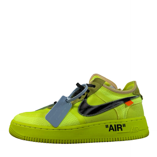 AO4606 700 Nike Air Force 1 Low Off-White Volt [USED] - 9 M (Used) (Replace Box)