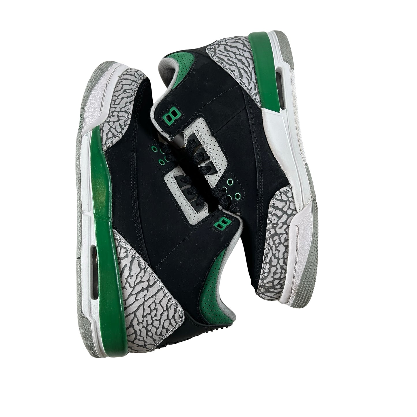 398614 030 Jordan 3 Retro Pine Green (GS) [USED] - 7 Y (Used)