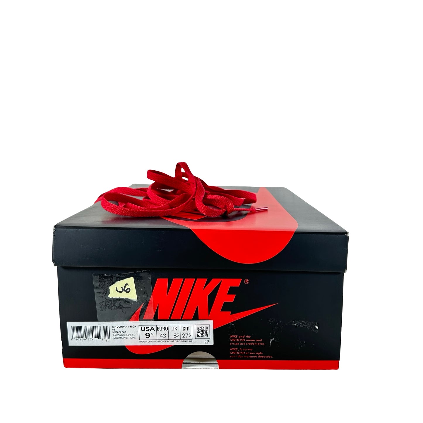 HV6674 067 Jordan 1 Retro High '85 OG Bred (2025) [USED] - 9.5 M (Used6)