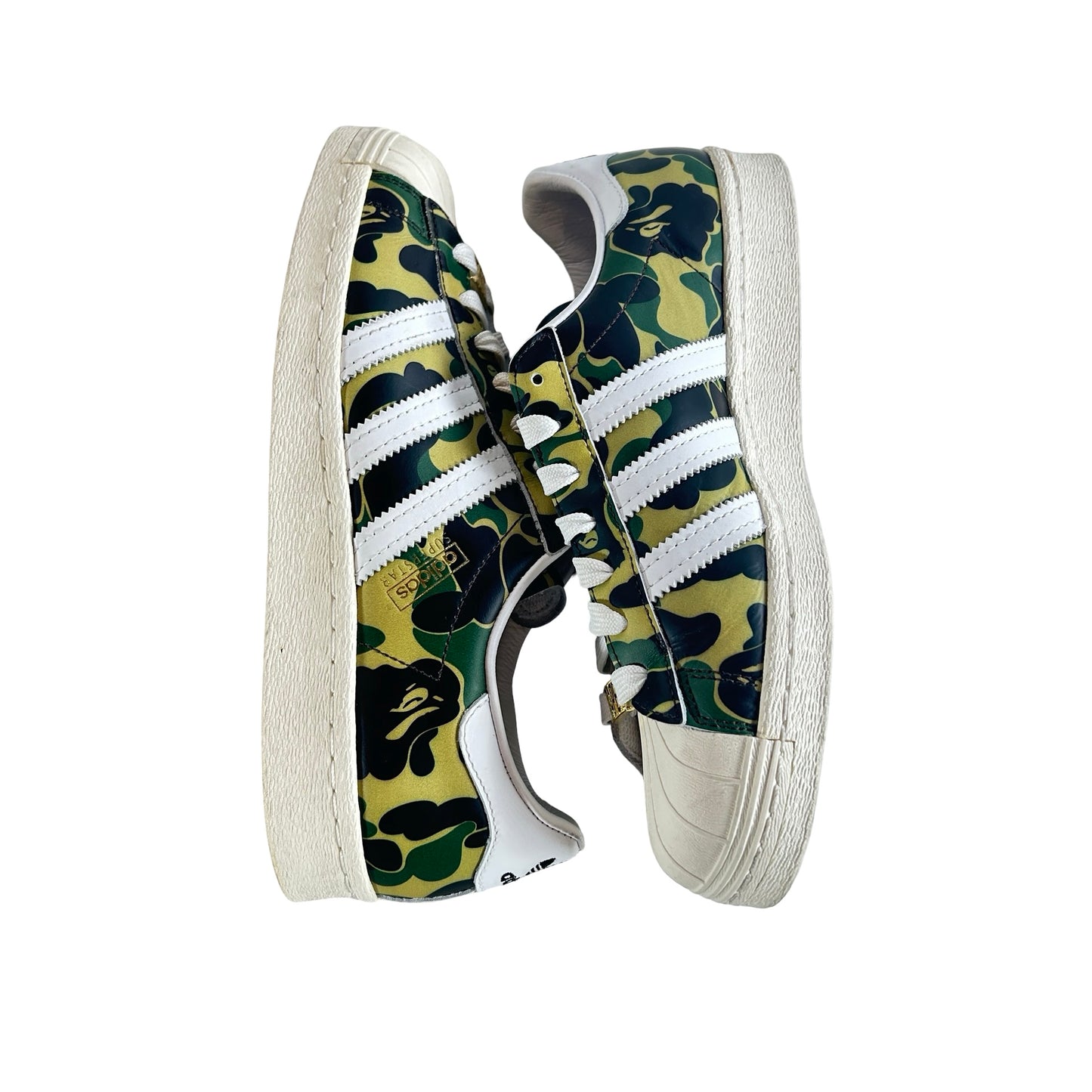 GZ8981 adidas Superstar Bape ABC Camo Green [USED] - 7 M (Used)