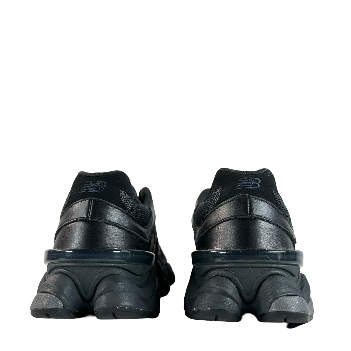 U9060NRI New Balance 9060 Triple Black Leather [USED] - 8.5 M (Used) (No Box)