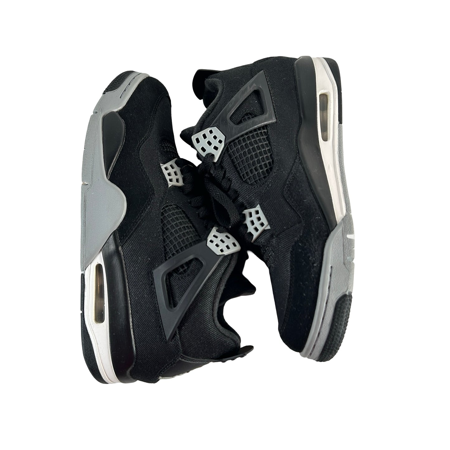 DH7138 006 Jordan 4 Retro SE Black Canvas [USED] - 8 M (Used)