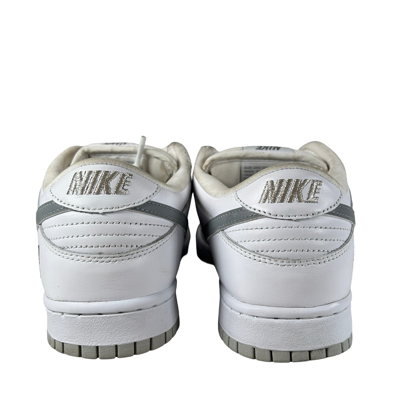 HQ8487 100 Nike SB Dunk Low Supreme 94 White Metallic Silver [USED] - 10 M (Used)