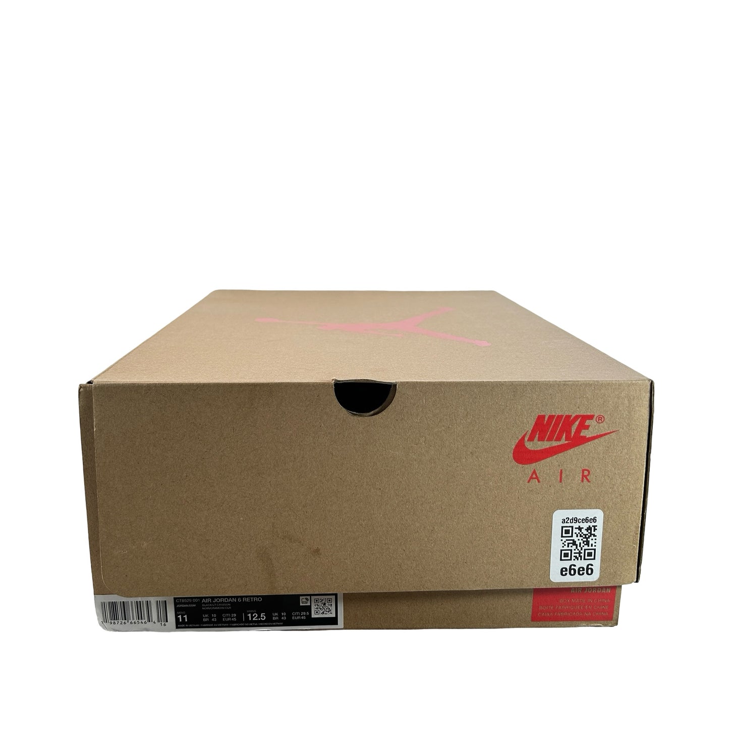 CT8529 001 Air Jordan 6 Retro Reverse Infrared Salesman (2026) [USED] - 11 M (Used)
