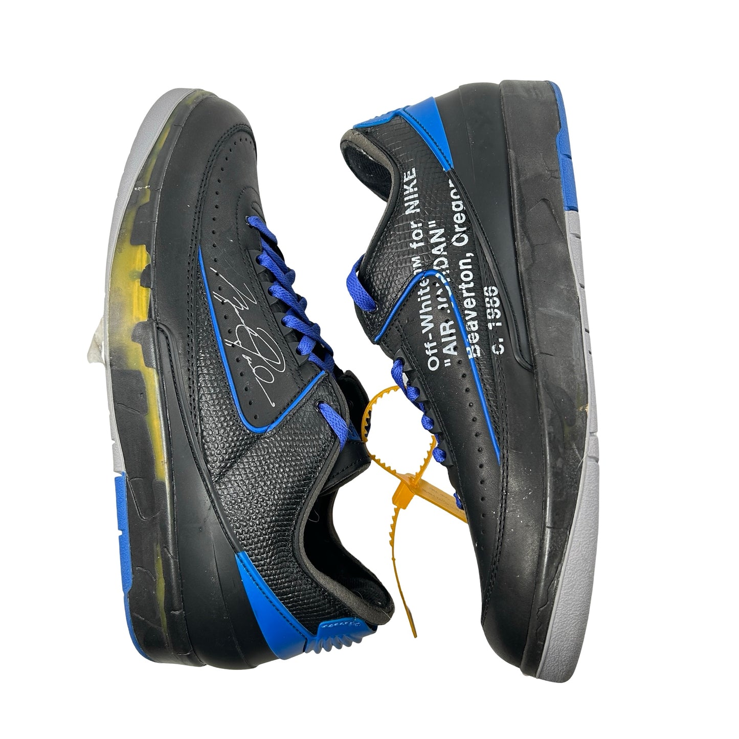 DJ4375 004 Jordan 2 Retro Low SP Off-White Black Blue [USED] - 12 M (Used) (No Insoles)