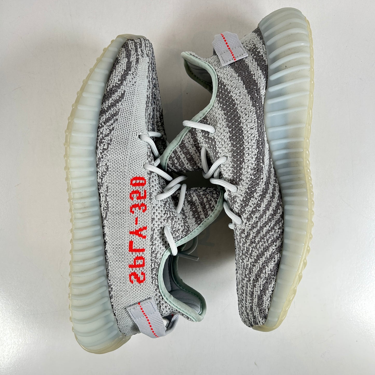 B37571 adidas Yeezy Boost 350 V2 Blue Tint (2017/2023) [USED] - 9 M (VNDS)