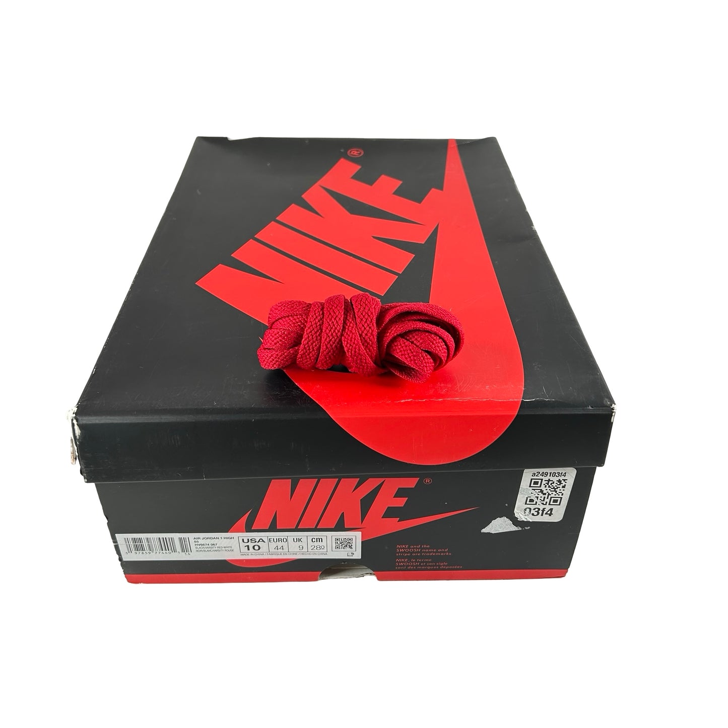 HV6674 067 Jordan 1 Retro High '85 OG Bred (2025) [USED] - 10 M (Used)