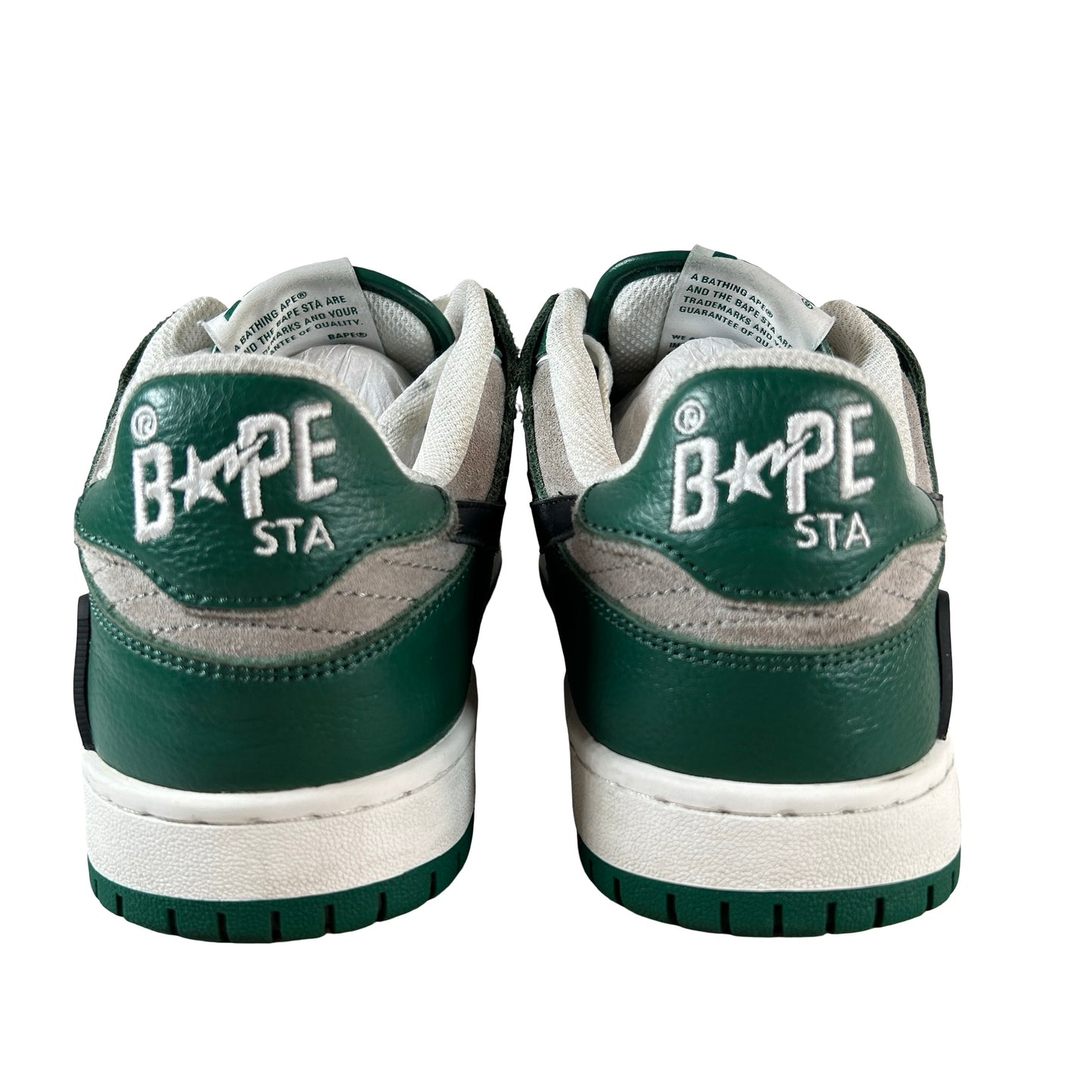 1I80191010 A Bathing Ape Bape SK8 Sta Green Grey [USED] - 9 M (Used)