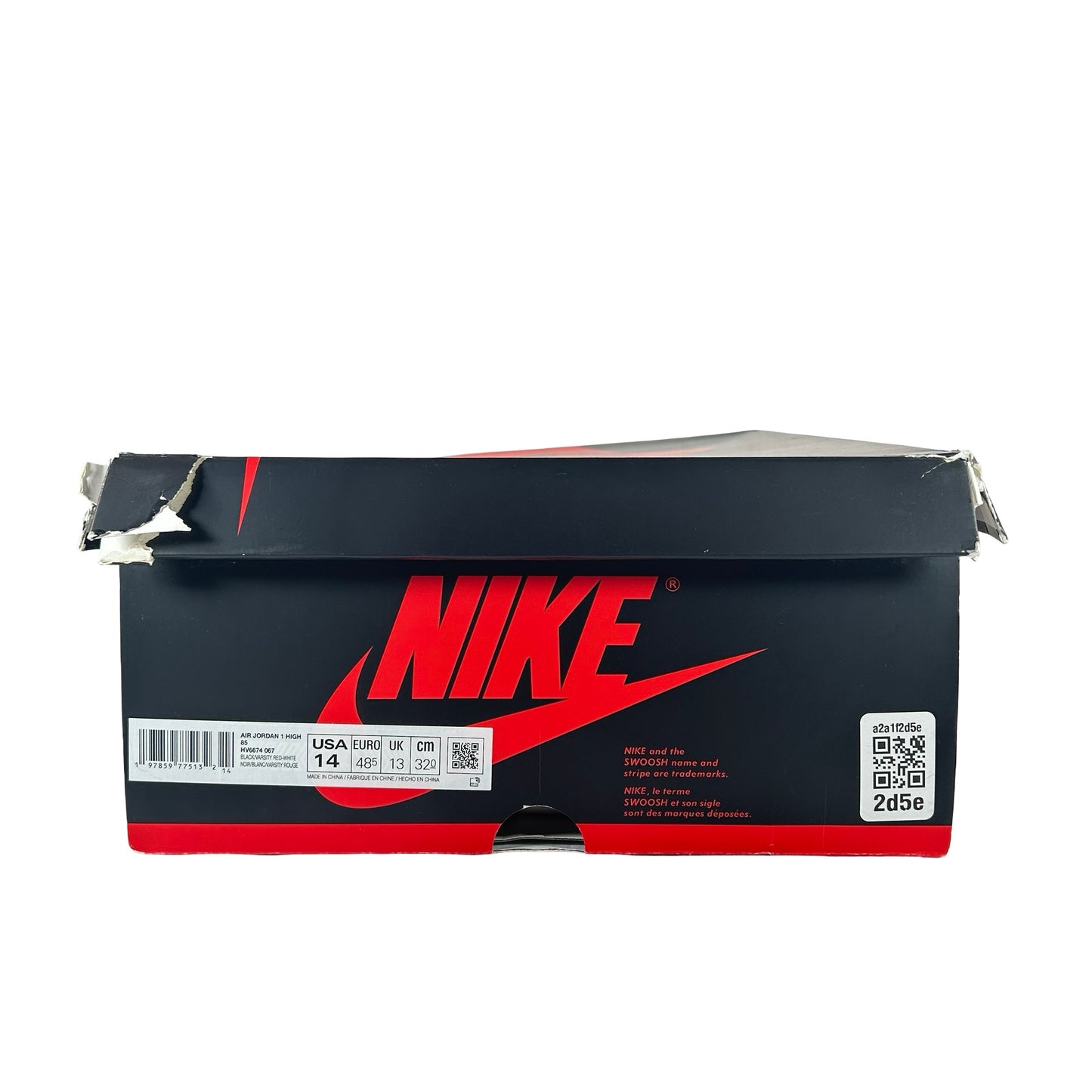 HV6674 067 Jordan 1 Retro High '85 OG Bred (2025) [USED] - 14 M (Used)