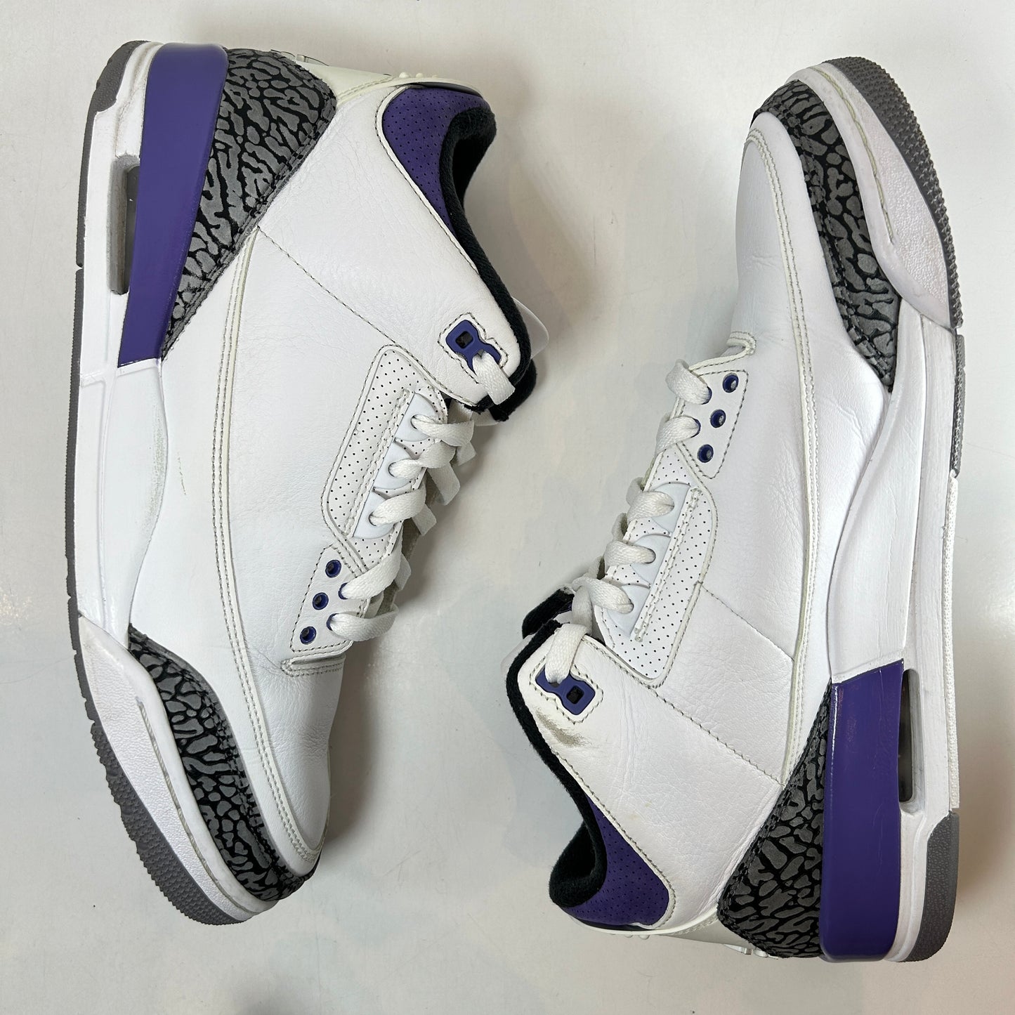 CT8532 105 Jordan 3 Retro Dark Iris [USED] - 11 M (Used) (No Box)