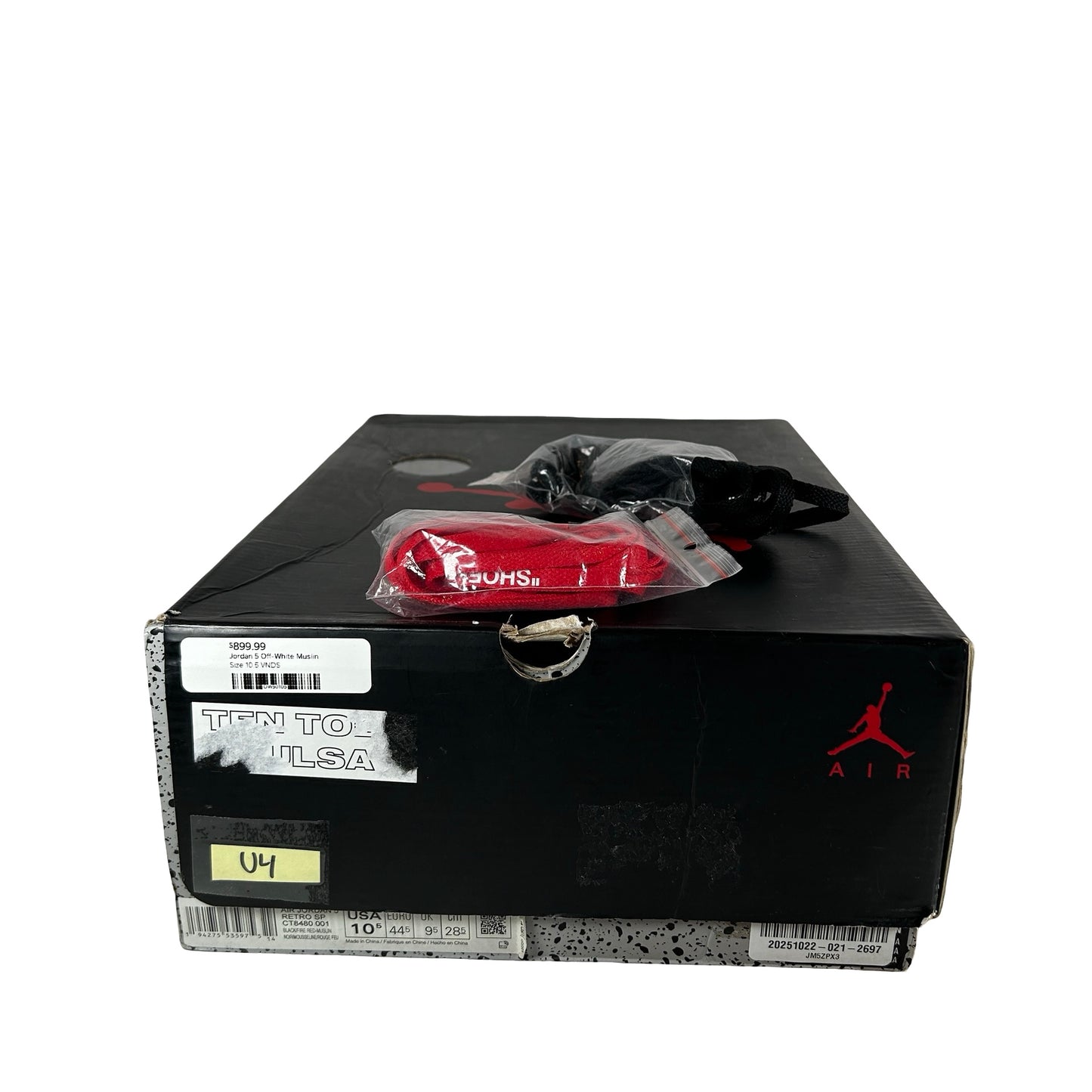 CT8480 001 Jordan 5 Off-White Black [USED] - 10.5 M (Used4)