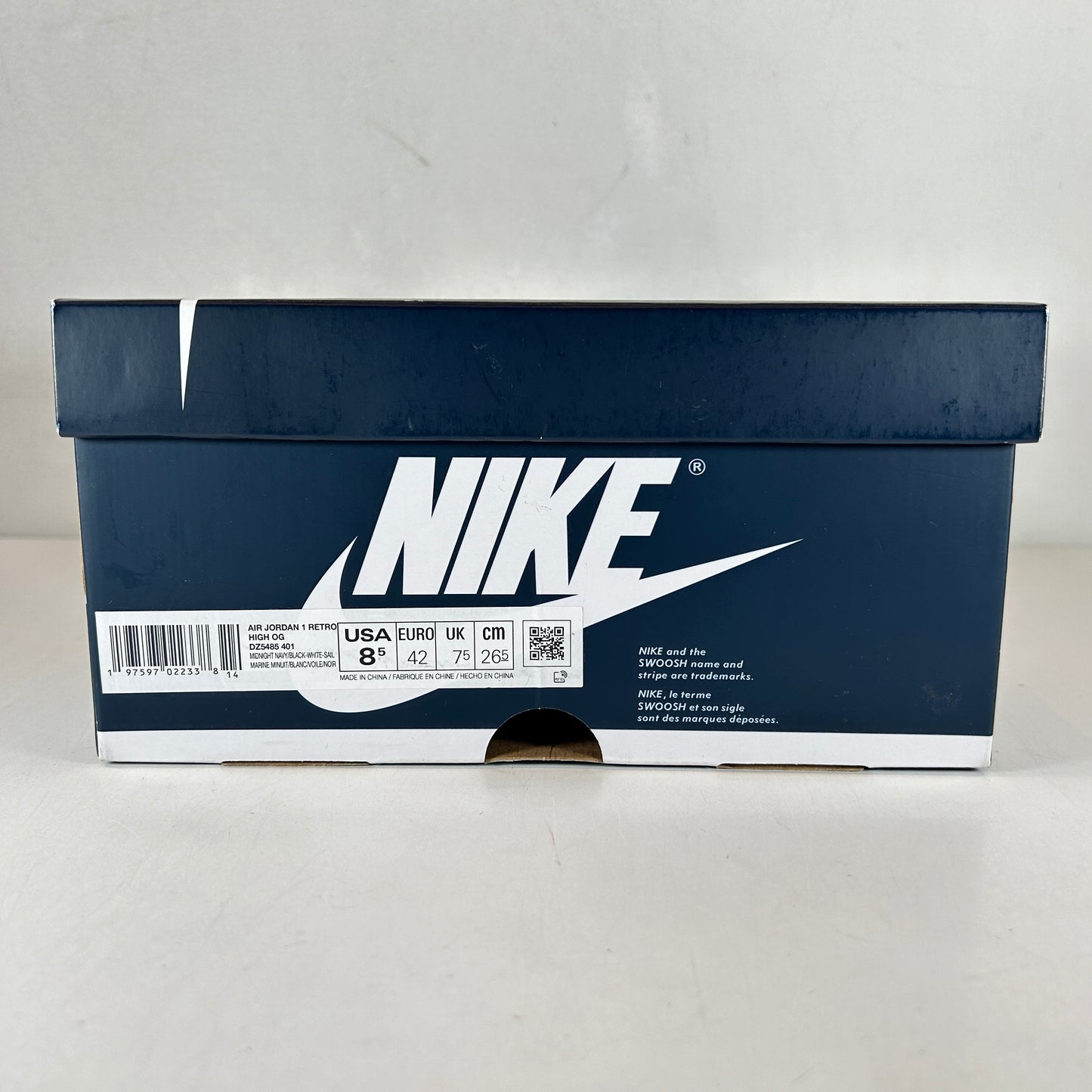 DZ5485 401 Jordan 1 Retro High OG Midnight Navy [USED] - 8.5 M (Used)