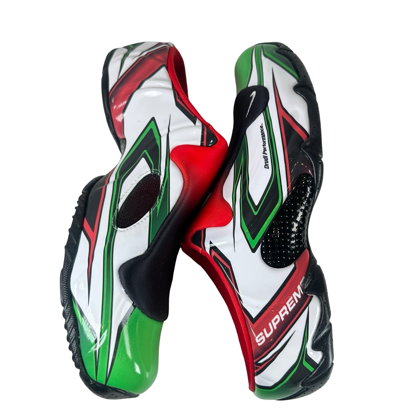 FN0289 100 Nike Clogposite Supreme White Gym Red Green [USED] - 10.5 M (Used)