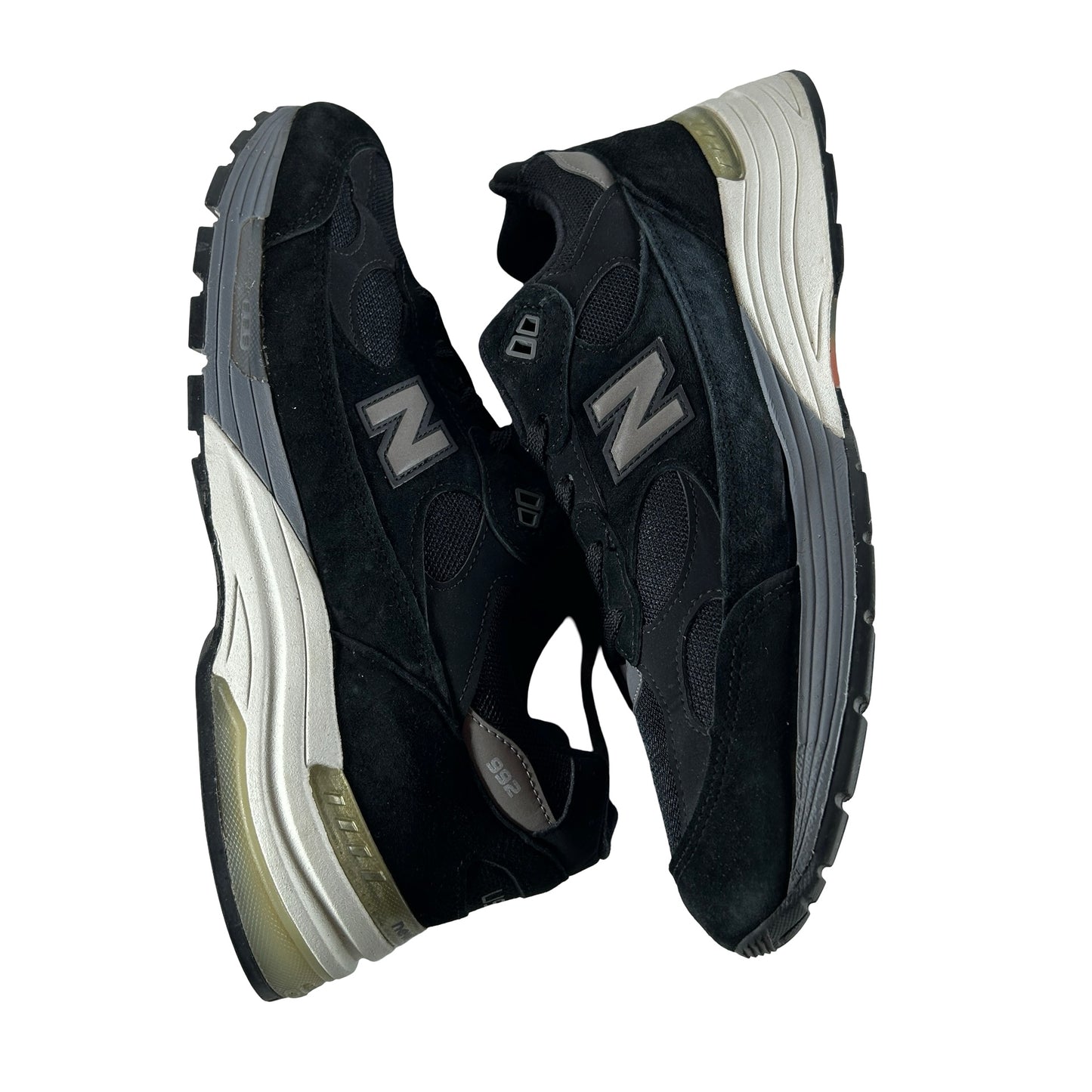 M992BL New Balance 992 MiUSA Black Grey [USED] - 12 M (Used) (No Box)