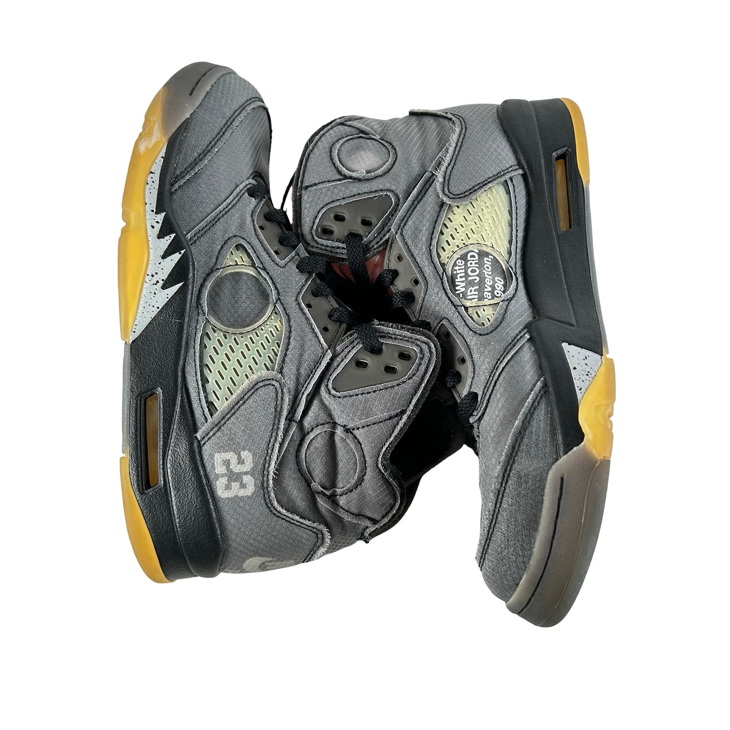 CT8480 001 Jordan 5 Off-White Black [USED] - 8 M (Used9)