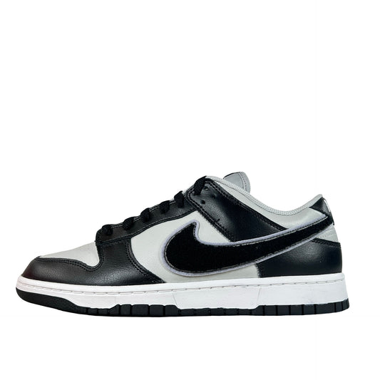 DQ7683 001 Nike Dunk Low Chenille Swoosh Black Grey [USED] - 10.5 M (Used)