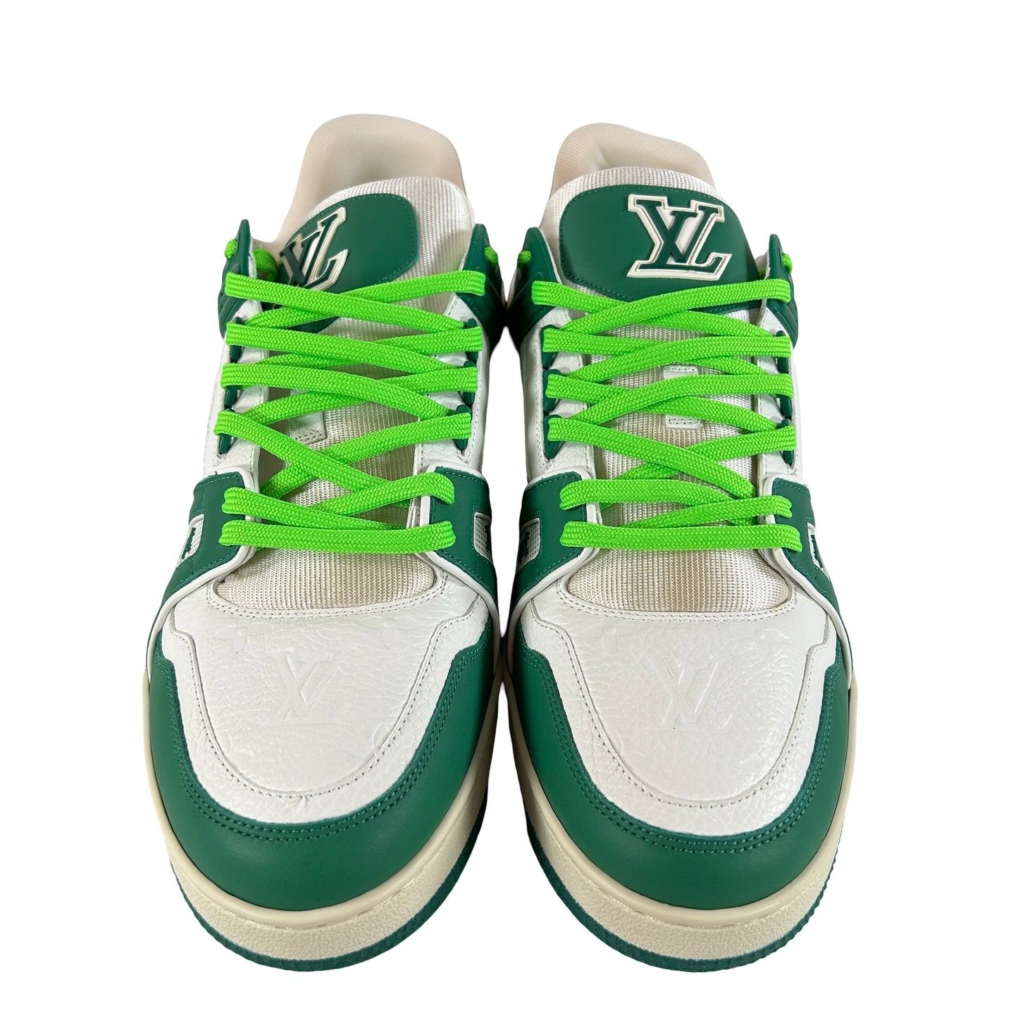 1A8127 Louis Vuitton LV Trainer Green [CONDITIONAL] - LV 10.5 (Yellowing)