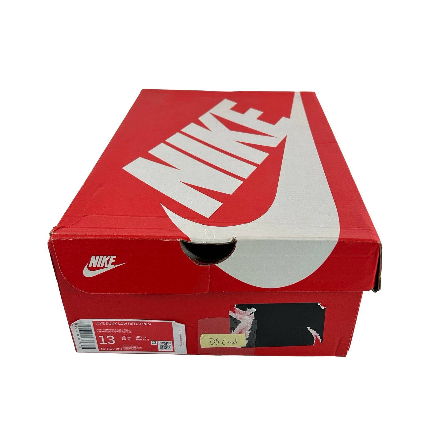 DH7577 001 Nike Dunk Low Fossil Rose [CONDITIONAL] - 13 M (Glue Stains Inside Left Shoe)
