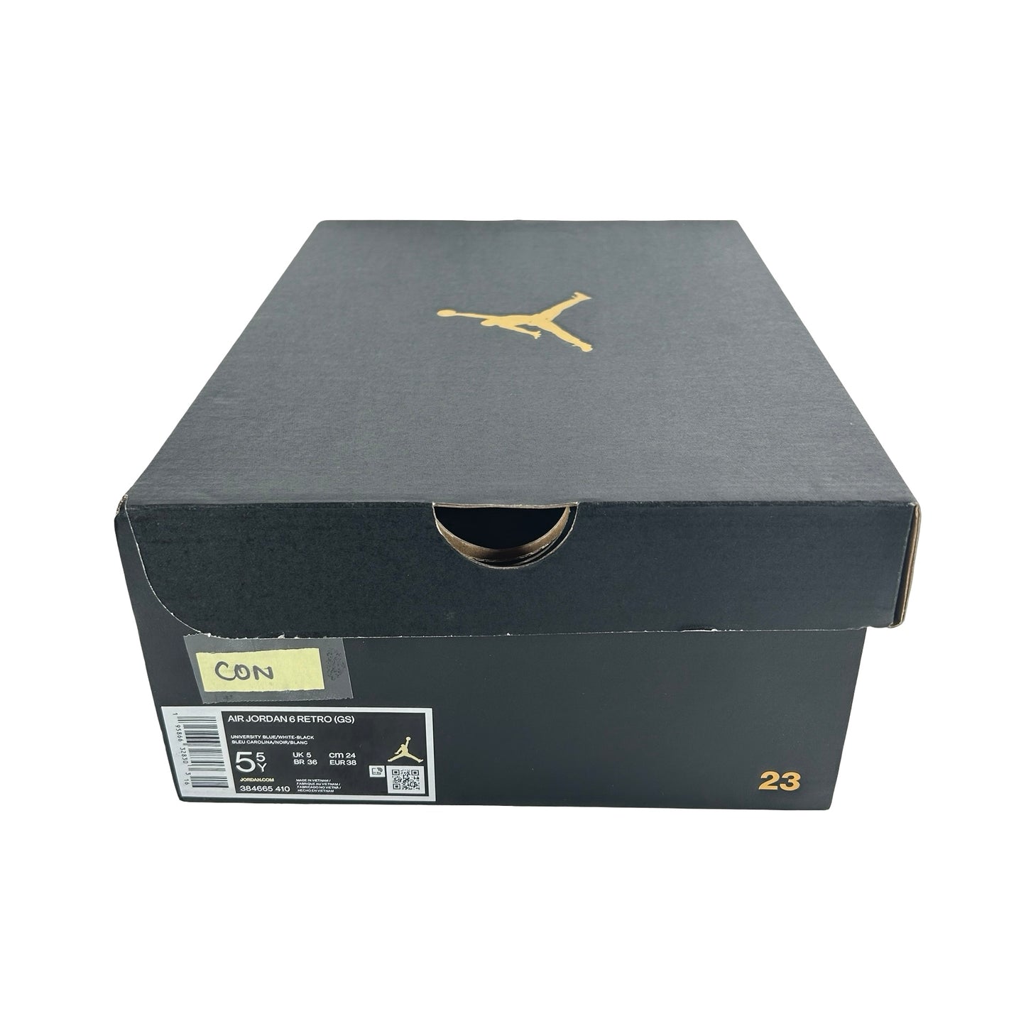 384665 410 Jordan 6 Retro UNC White (GS) [CONDITIONAL] - 5.5 Y (Yellowing)
