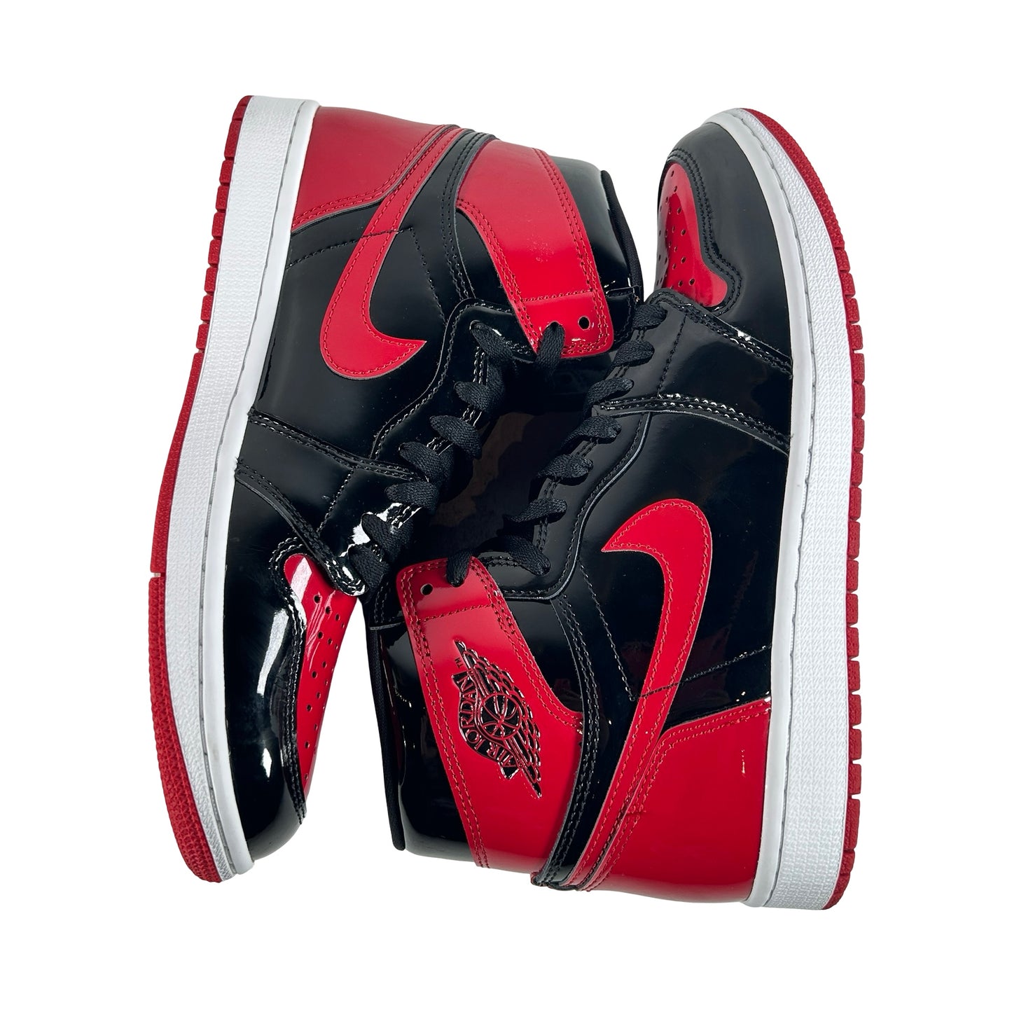 555088 063 Jordan 1 Retro High OG Patent Bred [USED] - 9 M (Used9)