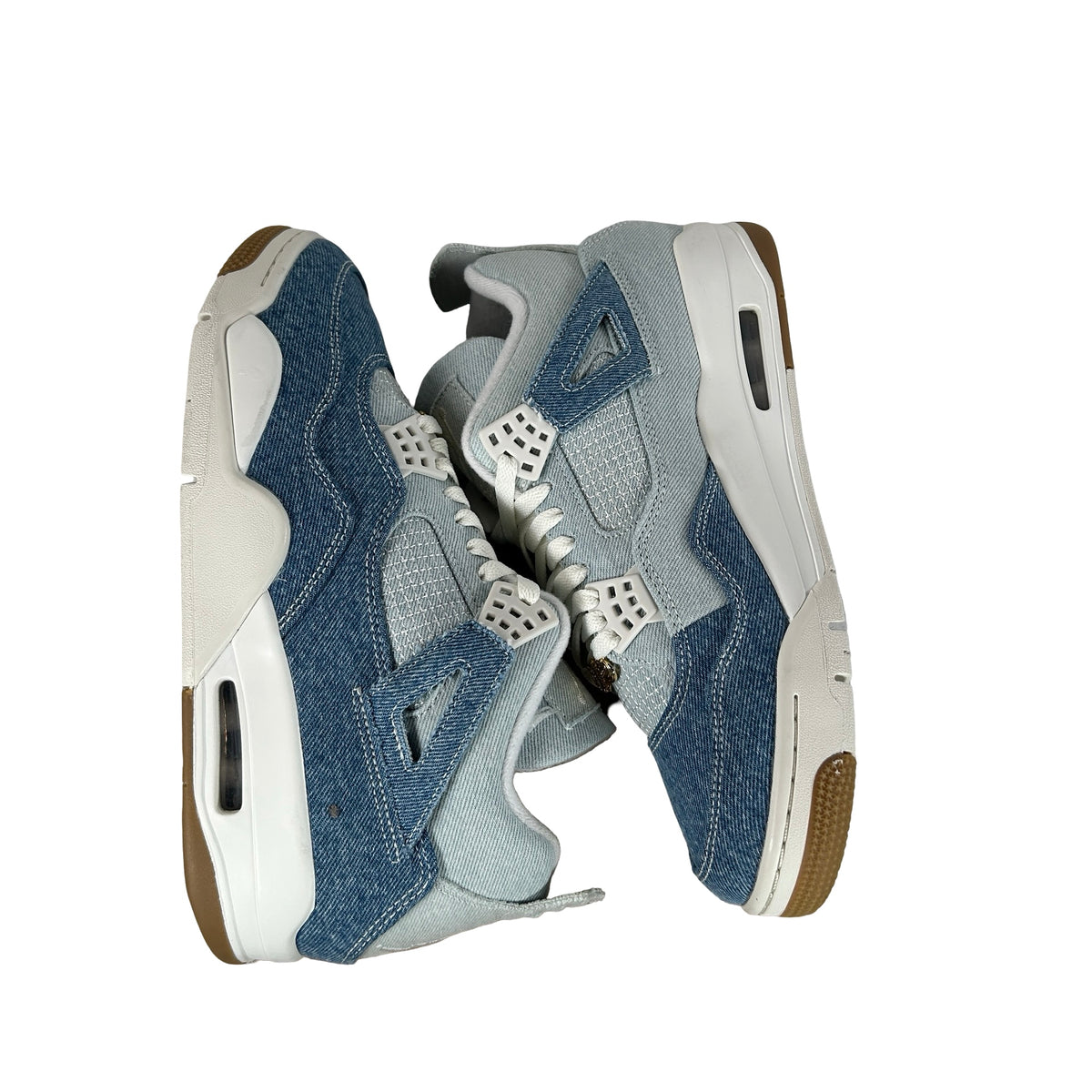 IB6716 100 Jordan 4 Retro TEX Denim Worn Blue (Women's) [USED] - 11 W (Used3)