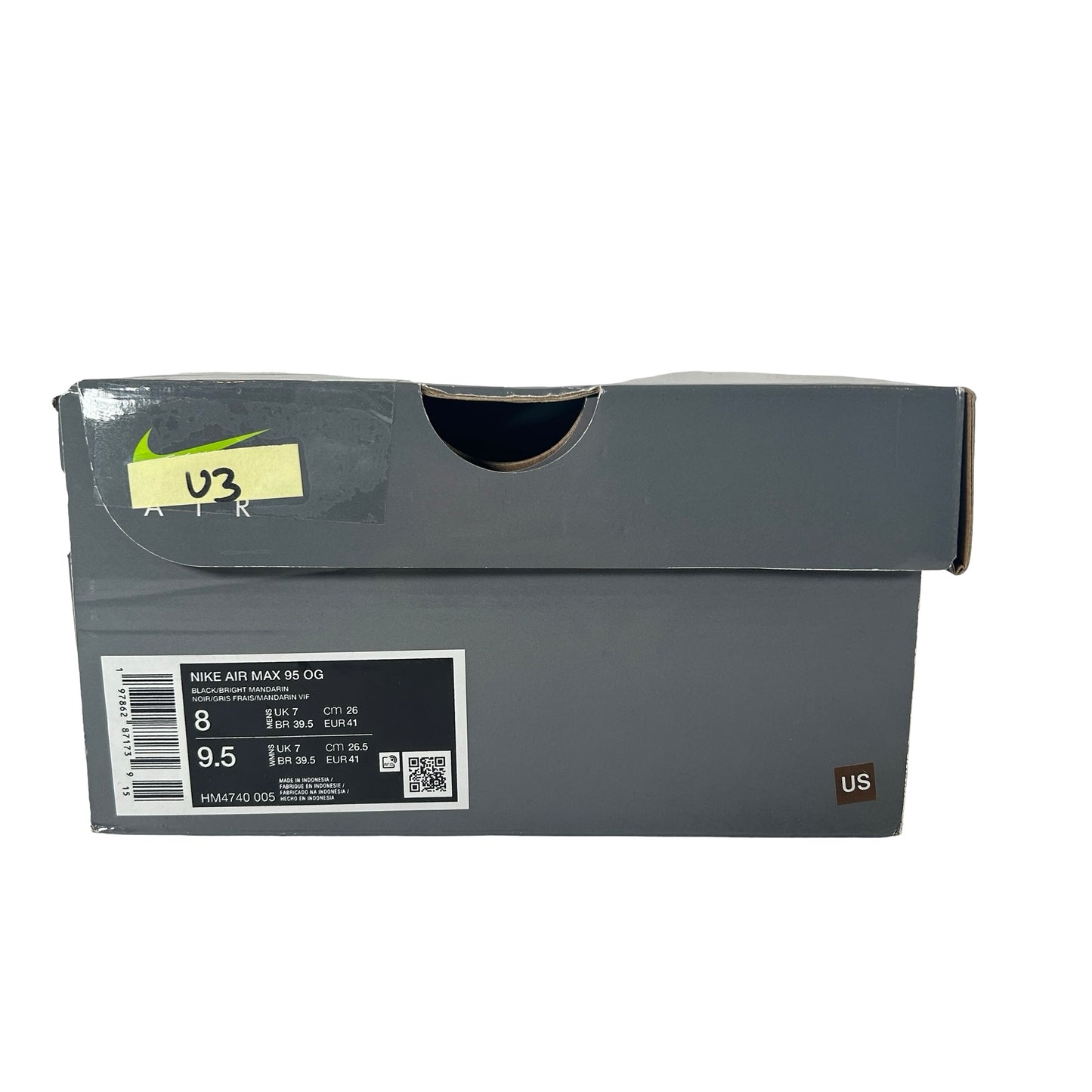 HM4740 005 Nike Air Max 95 OG Big Bubble Bright Mandarin (2025) [USED] - 8 M (Used3)