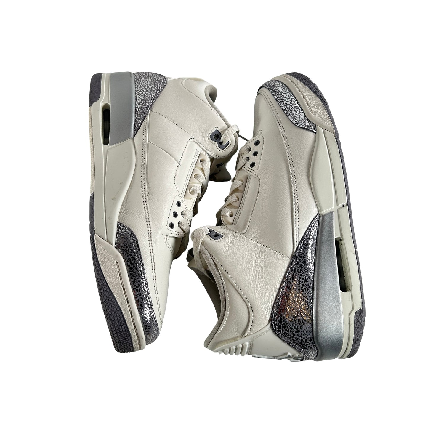 CK9246 100 Jordan 3 Retro Sail Cement Grey (W) [USED] - 11 W (Used)