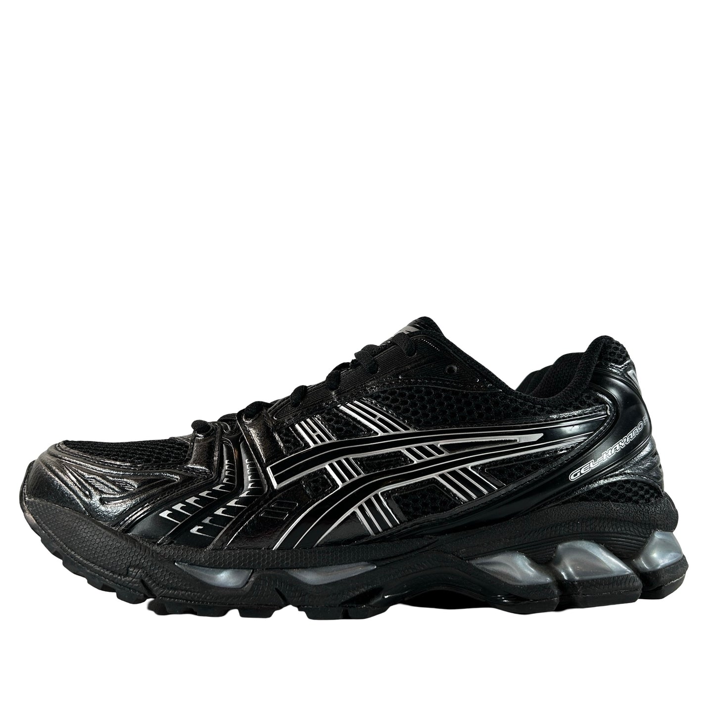 1201A019 006 ASICS Gel-Kayano 14 Black Pure Silver [USED] - 8.5 M (Used)