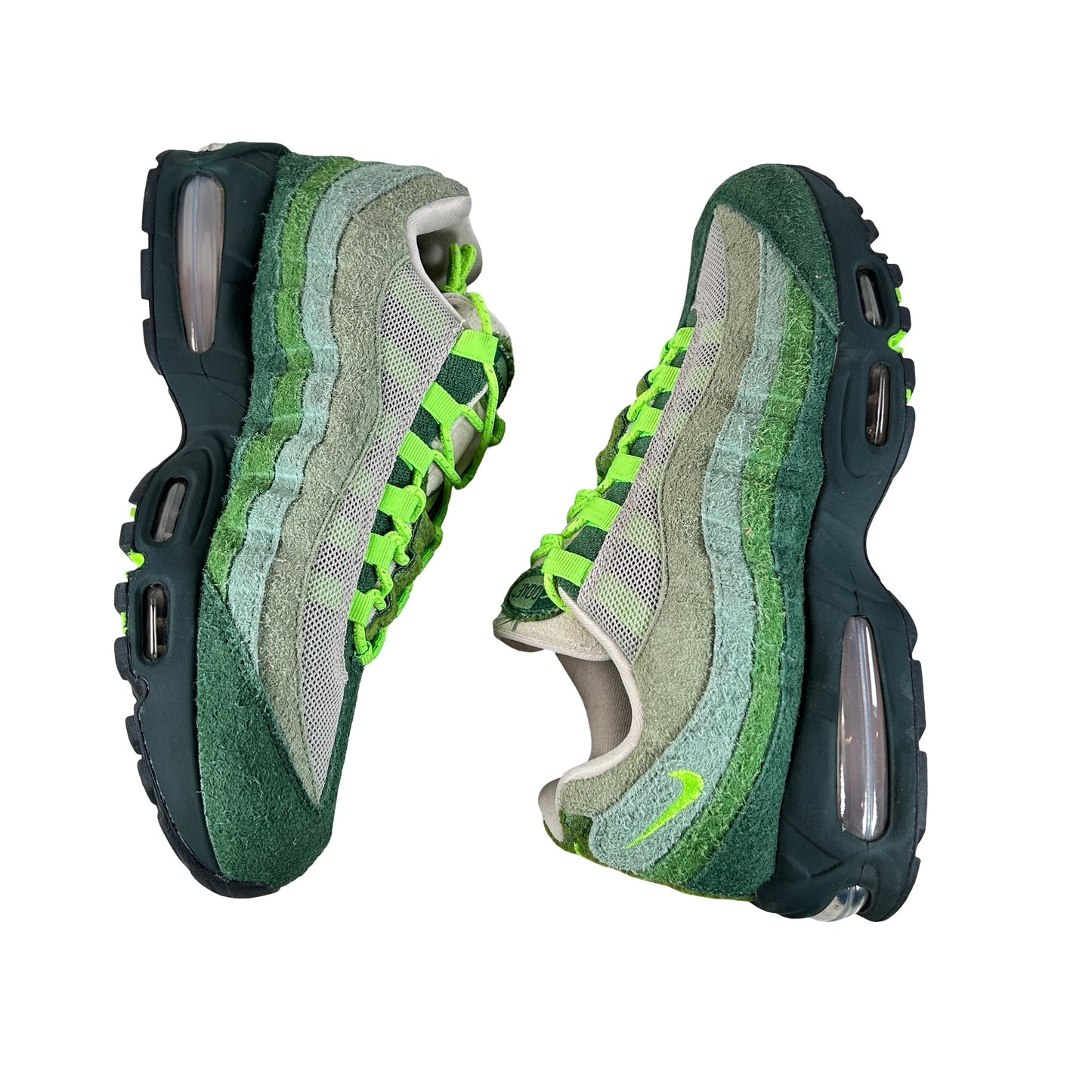IQ3986 300 Nike Air Max 95 Big Bubble Ducks of a Feather Oregon Ducks The Woods [USED] - 10.5 M (Used)