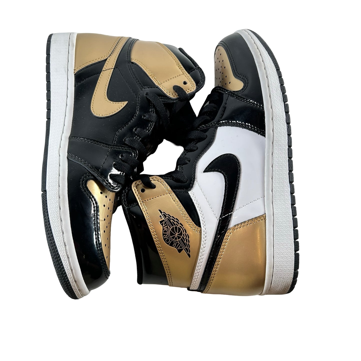 861428 007 Jordan 1 Retro High NRG Patent Gold Toe [USED] - 8 M (Used2)