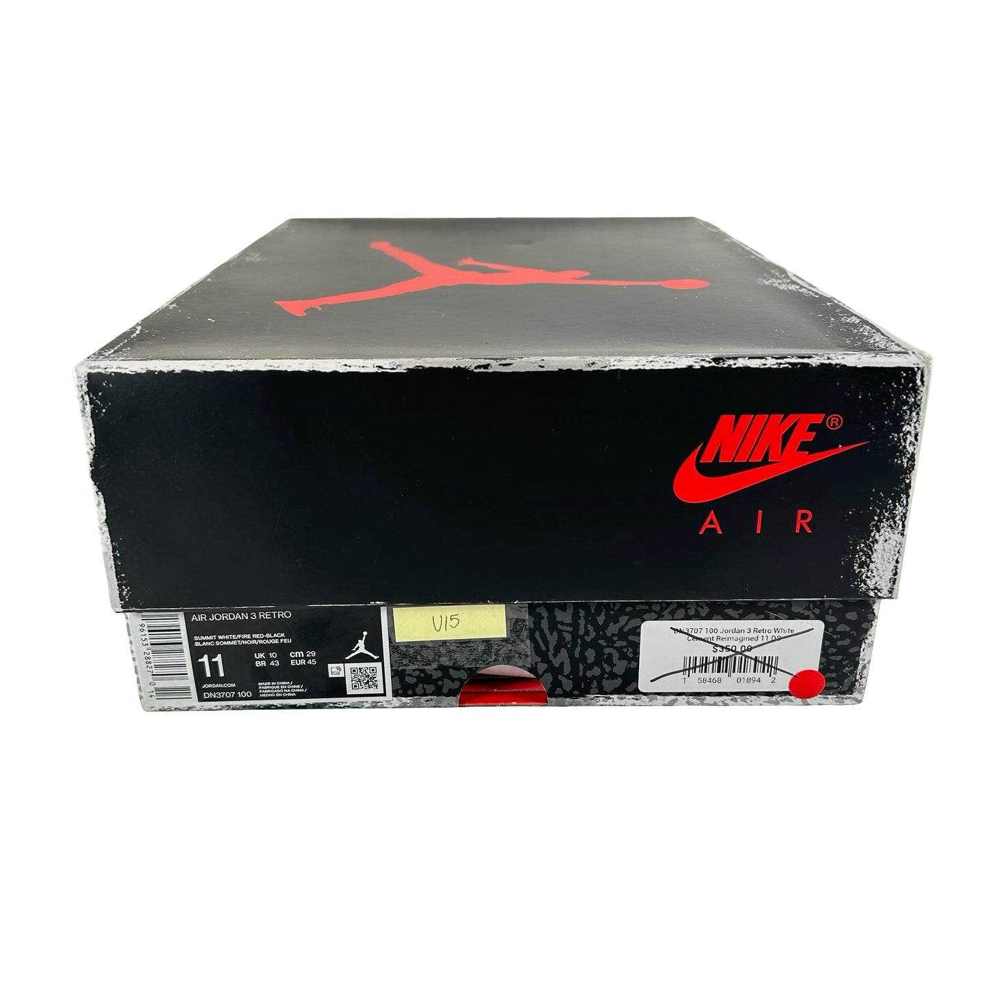DN3707 100 Jordan 3 Retro White Cement Reimagined [USED] - 11 M (Used15)