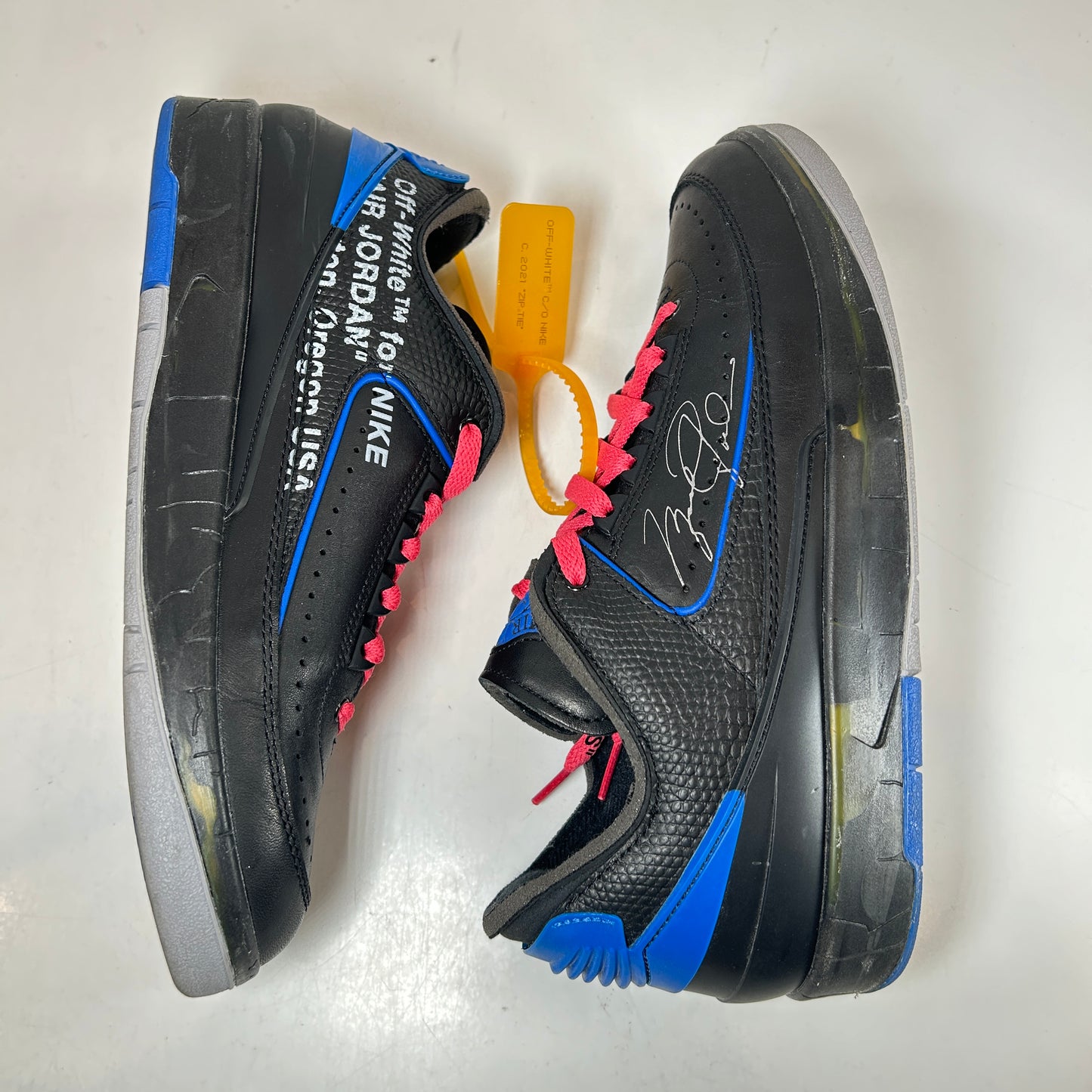 DJ4375 004 Jordan 2 Retro Low SP Off-White Black Blue [USED] - 8 M (Used)