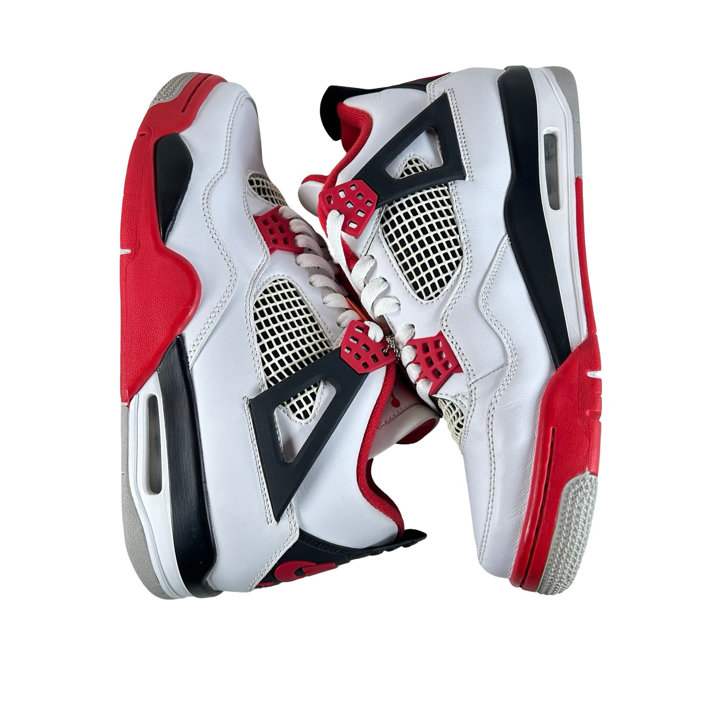 DC7770 160 Jordan 4 Retro Fire Red (2020) - 9 M (Yellowing On Netting)