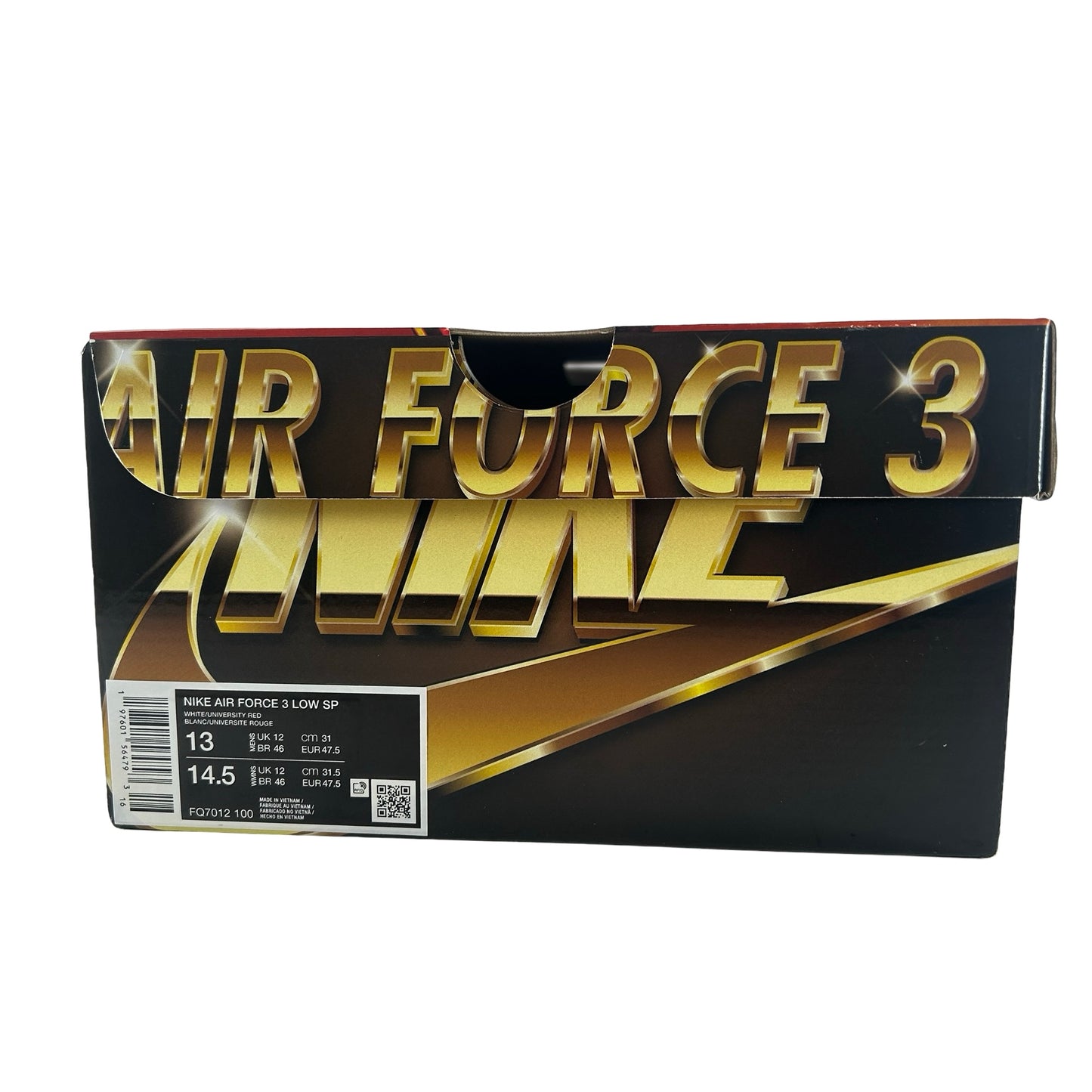 FQ7012 100 Nike Air Force 3 Low SP Nigo White [USED] - 13 M (Used)