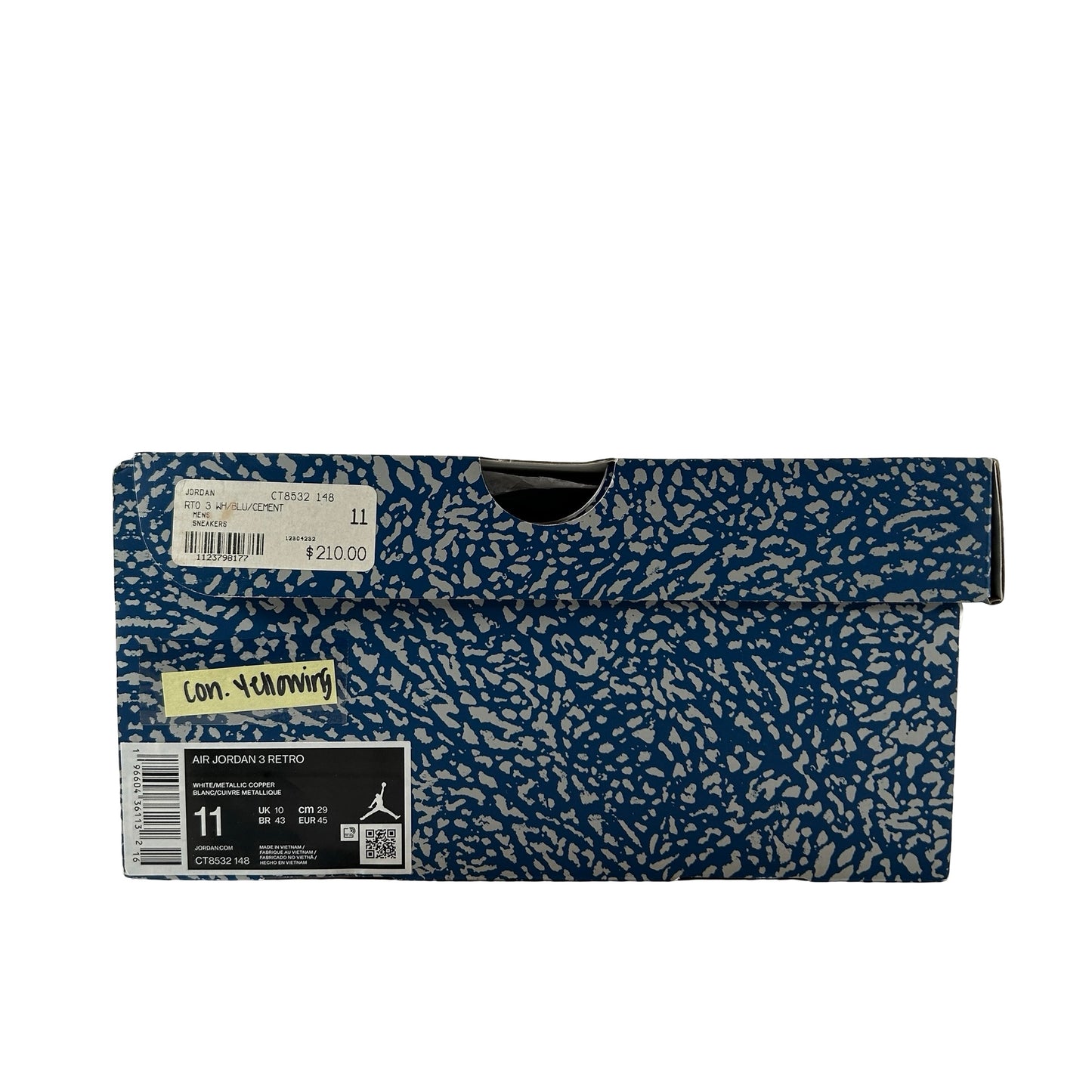 CT8532 148 Jordan 3 Retro Wizards [CONDITIONAL] - 11 M (Slight Yellowing)