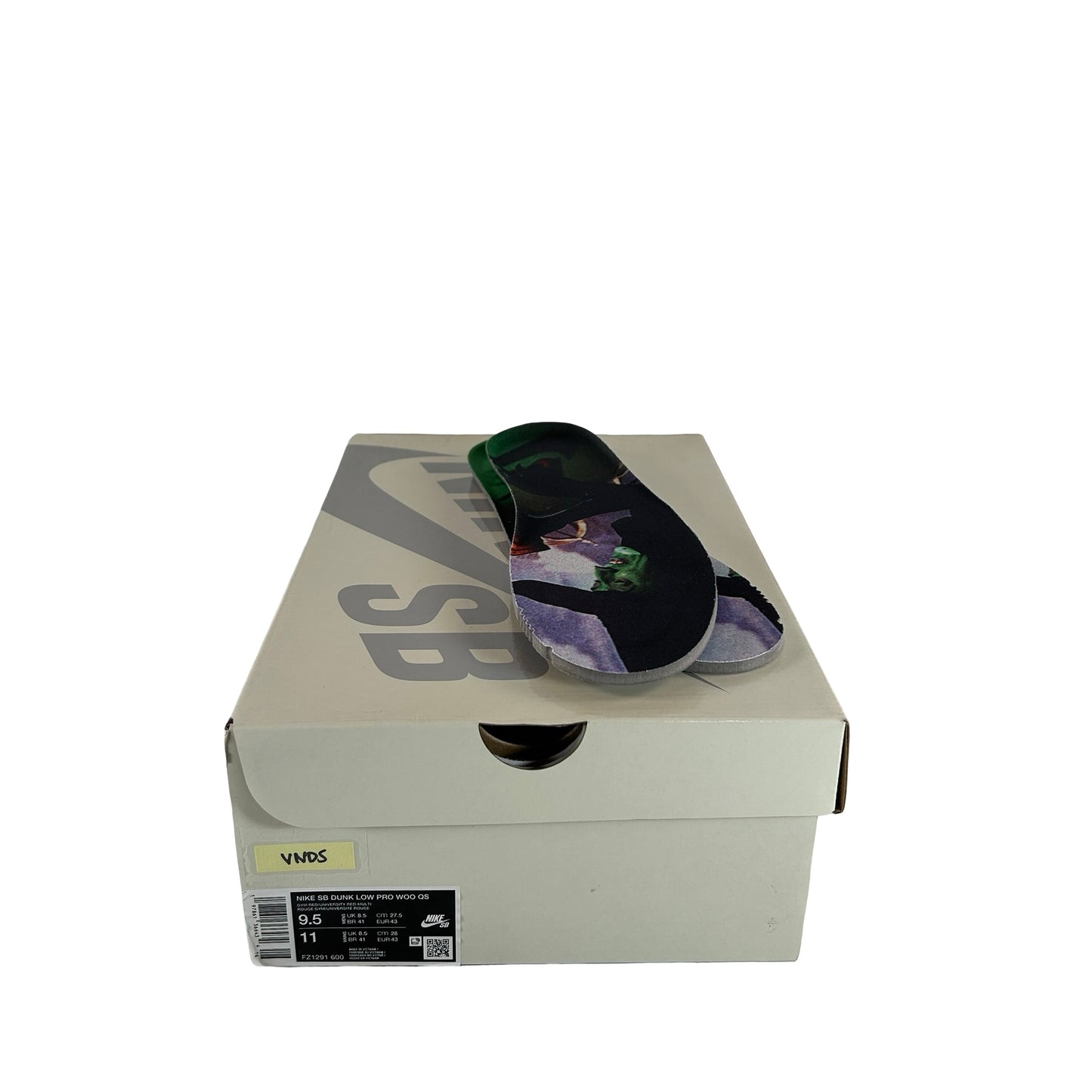 FZ1291 600 Nike SB Dunk Low The Wizard of Oz Poppy Field [USED] - 9.5 M (VNDS)