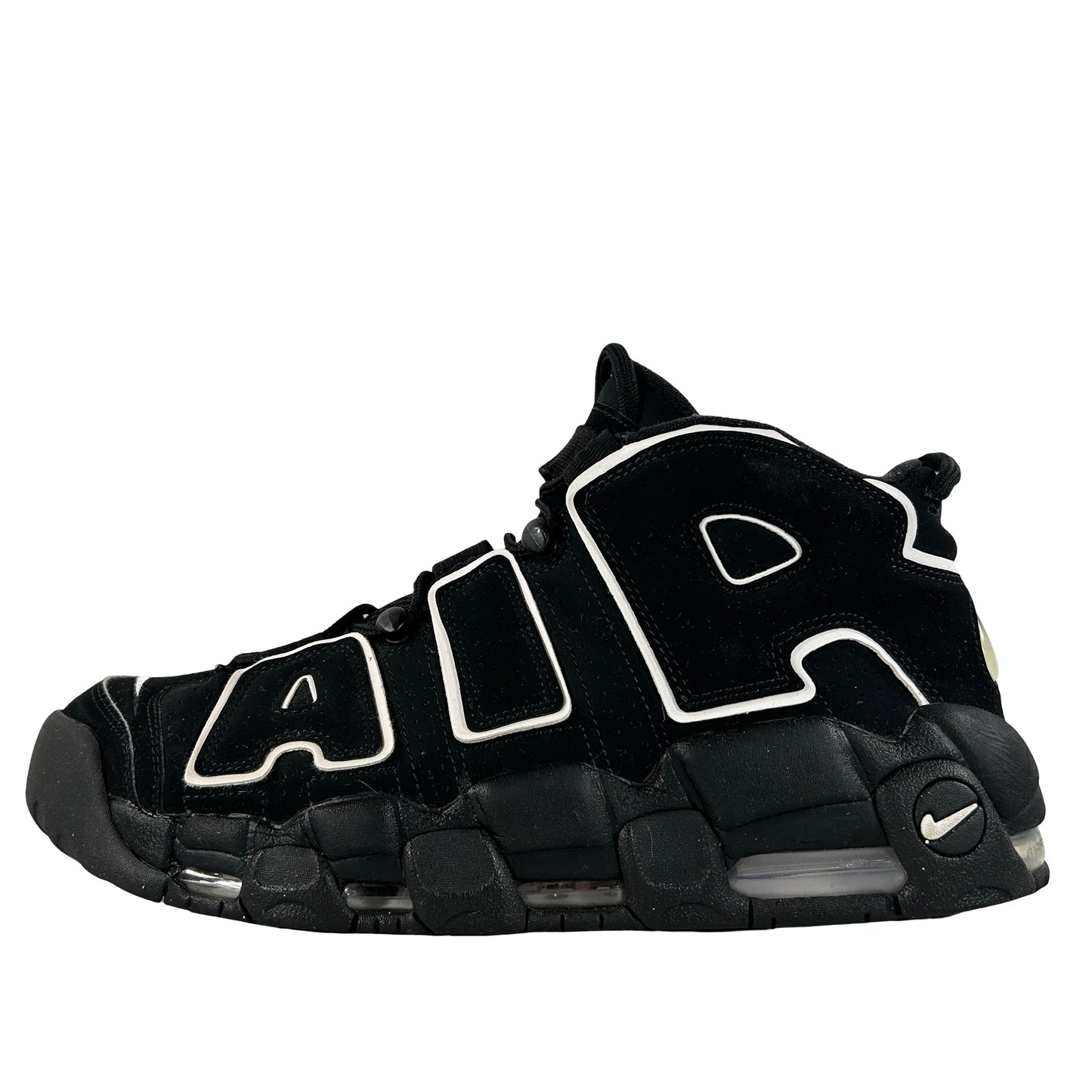 414962 002 Nike Air More Uptempo Black White [USED] - 11.5 M (Used) (Replace Box)